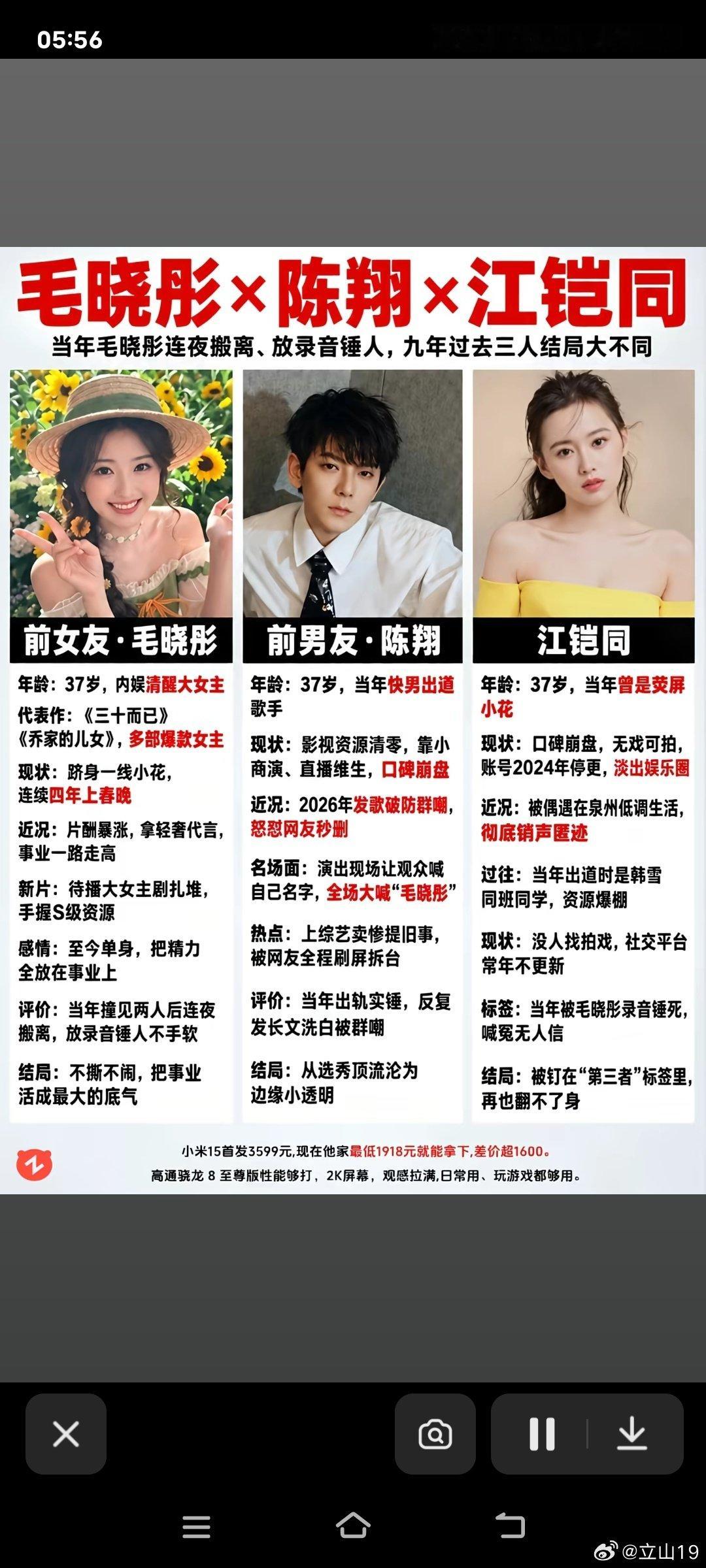翔子你糊涂啊，离开了毛晓彤，你的事业直接拉完了，她可是真旺夫啊！​
