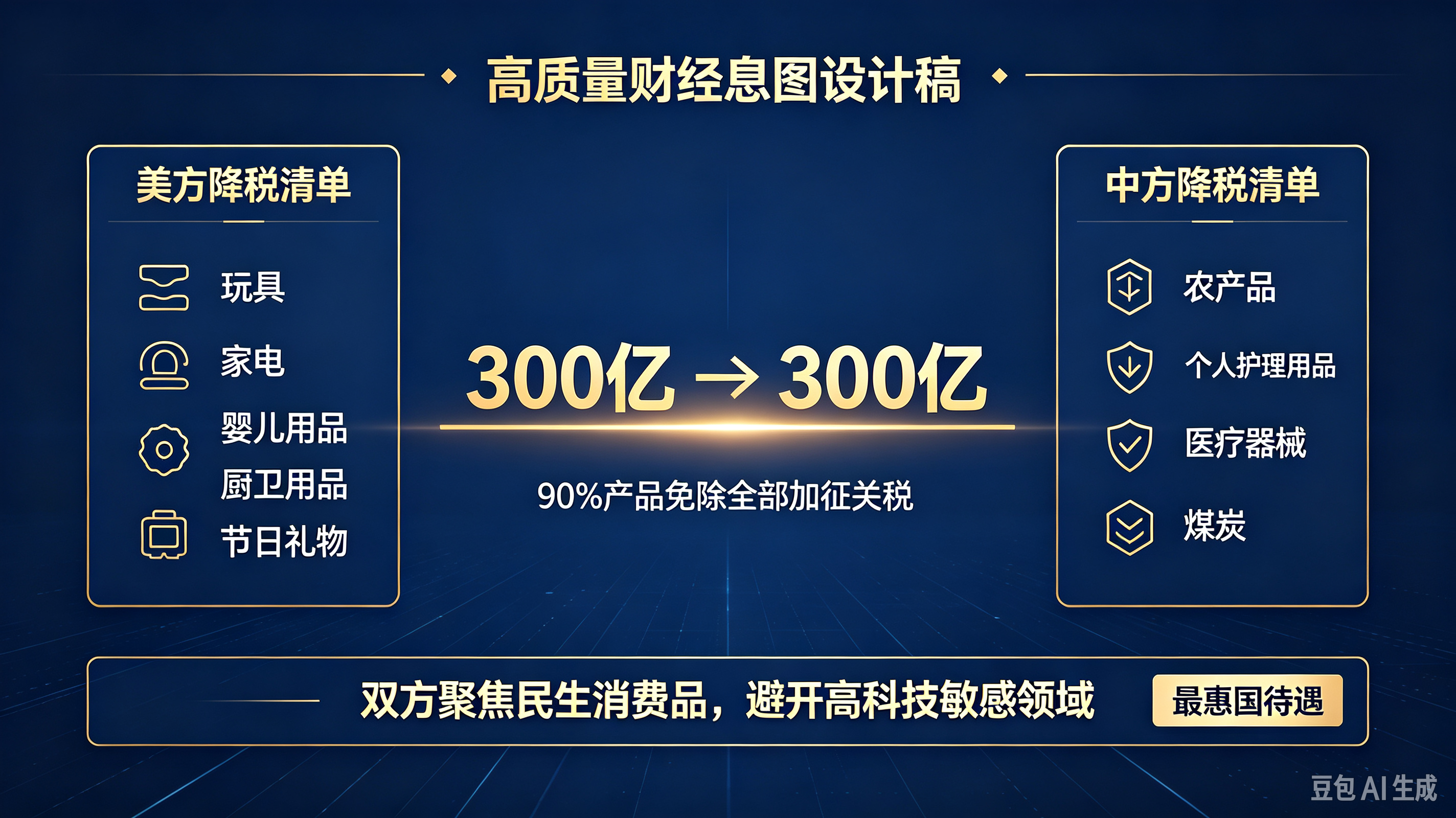 中美“300亿对300亿”降税落地！这场博弈背后，谁才是真正的赢家？

当全球最大的两个经济体终于坐到同一张桌子前，把“你加多少我也加多少”的赌气式博弈，变成“你降多少我也降多少”的对等安排，背后的信号远比300亿美元本身更加震撼。

就在今天，商务部正式公布了中美贸易理事会和“300亿对300亿”
