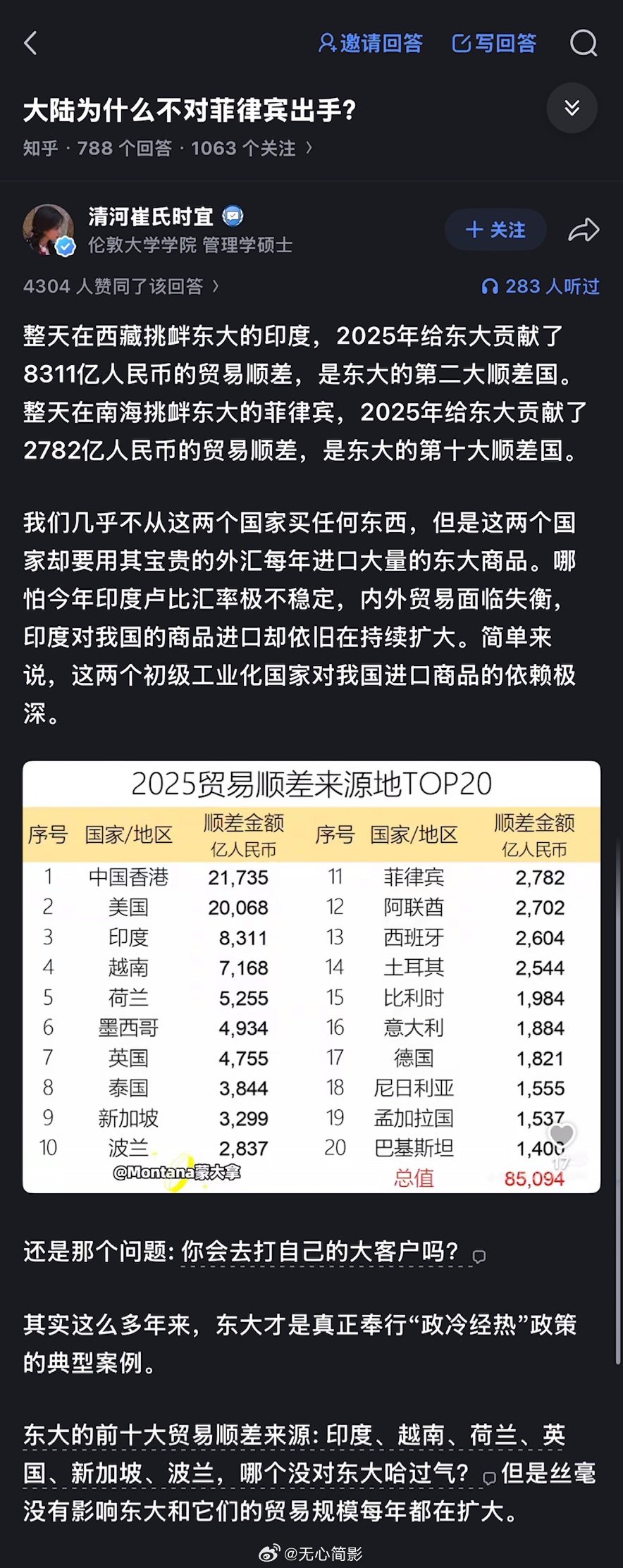 问：为什么大陆不对菲律宾动手？
答：国际版的禁止殴打顾客。

#海外新鲜事# ​