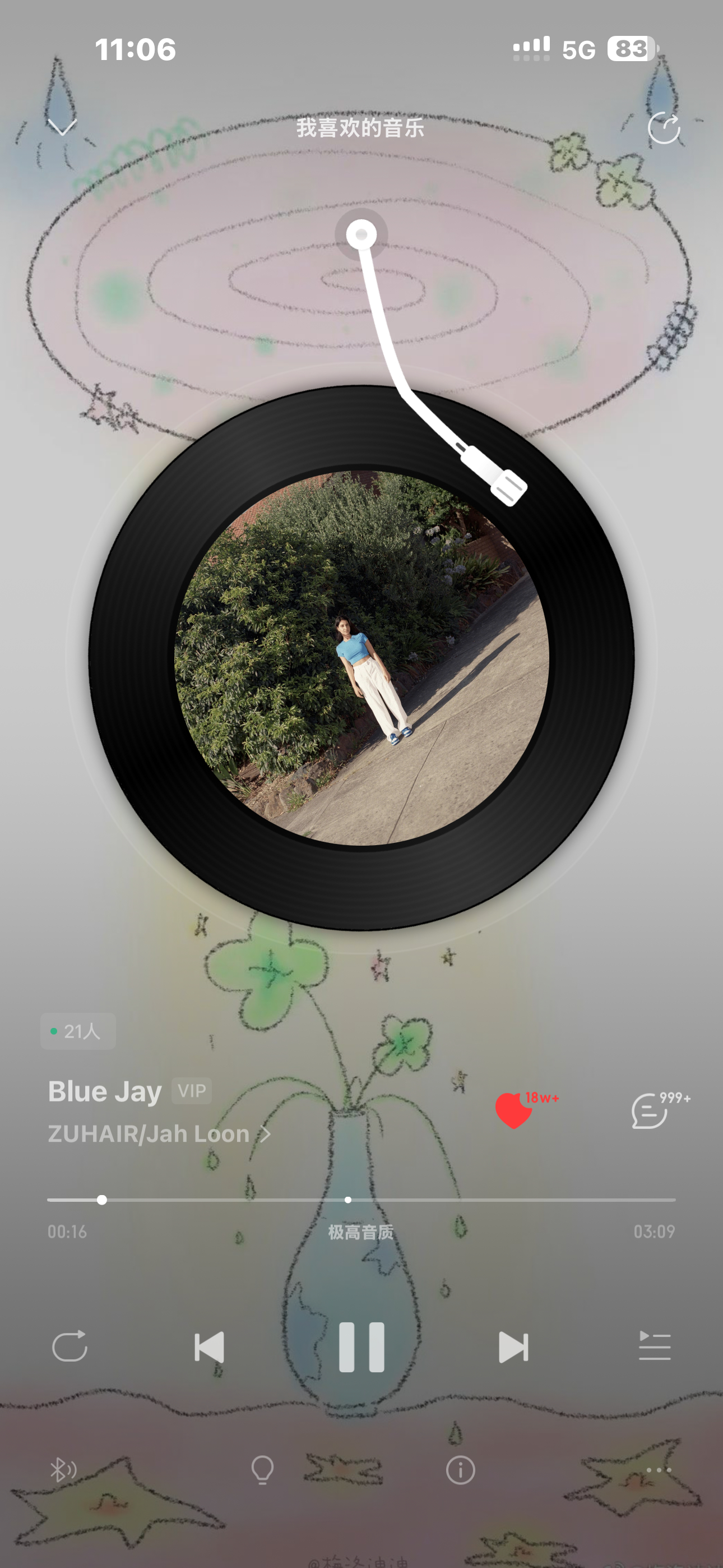小宝们想让你们听听这几首歌，每次听都让我觉得淡淡的，好幸福！ ​​​