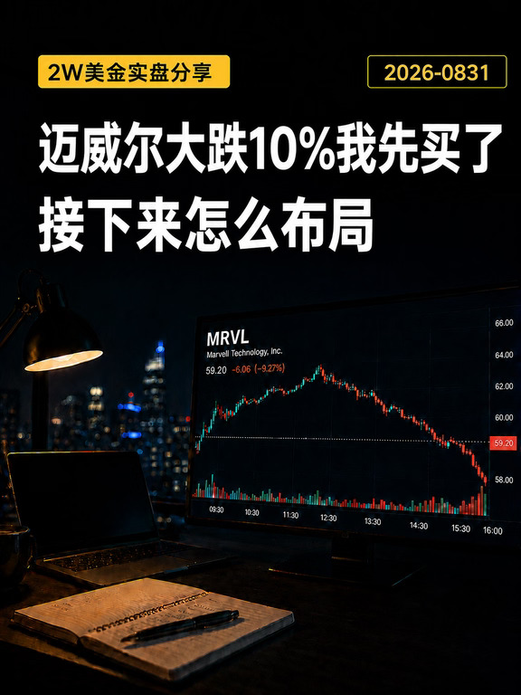 财报后大跌10%，我在盘前买了5股迈威尔