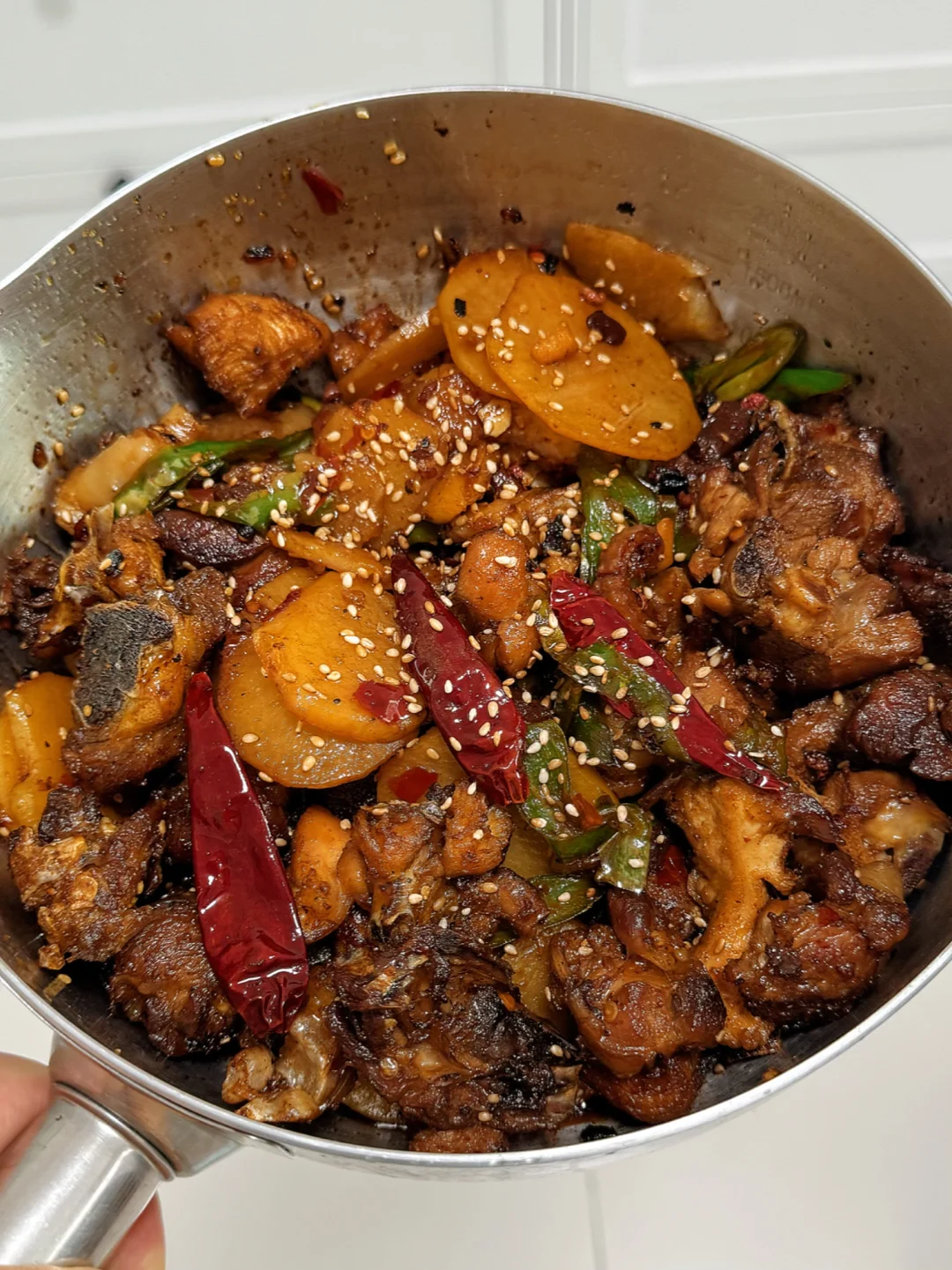 谁懂啊？双椒辣子鸡吃一次爱一次🌶️🌶️🍗🍗