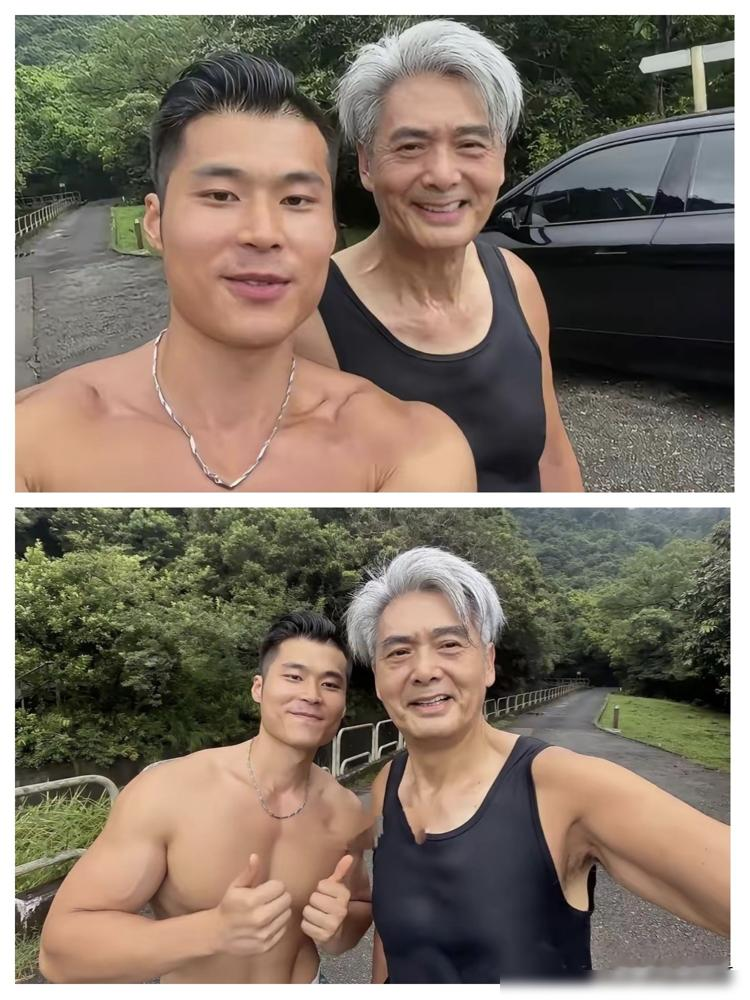 同样70岁左右的港星，差距居然大到离谱！
周润发今年71岁，常年只坚持慢跑，从来不碰医美抗衰。现在满头银发，双颊凹陷，明明白白接受自然衰老。
只小发哥一岁的吕良伟，常年坚持力量训练控饮食，还晒过官方检测报告。说自己生理年龄才不到40岁，脸紧致得像中年人，至今还被网友质疑偷偷医美。
抗衰从来没有