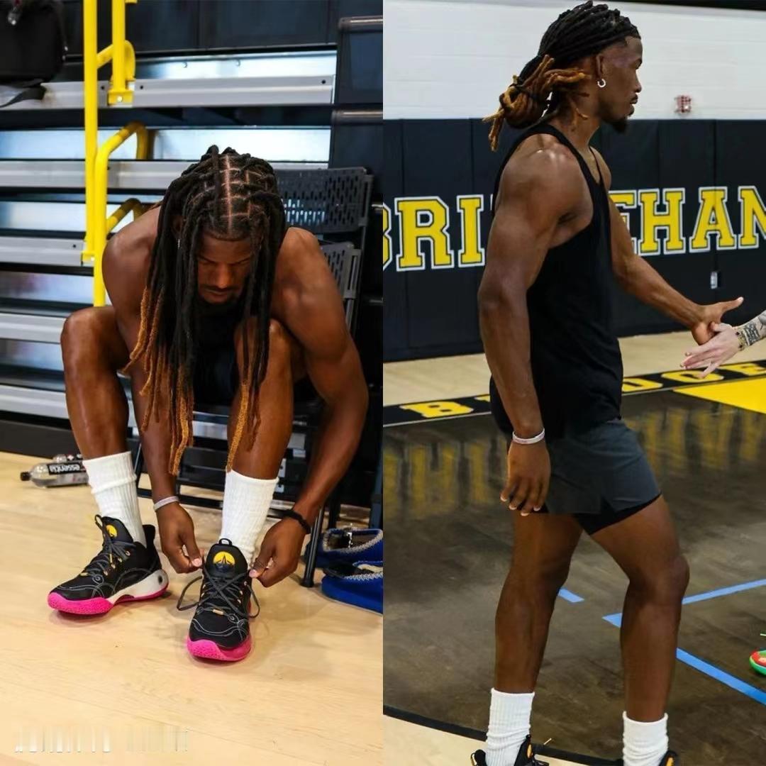 这是谁啊？乍一看还以为是灰熊队的莫兰特，仔细看才能分辨出来，原来是热火...