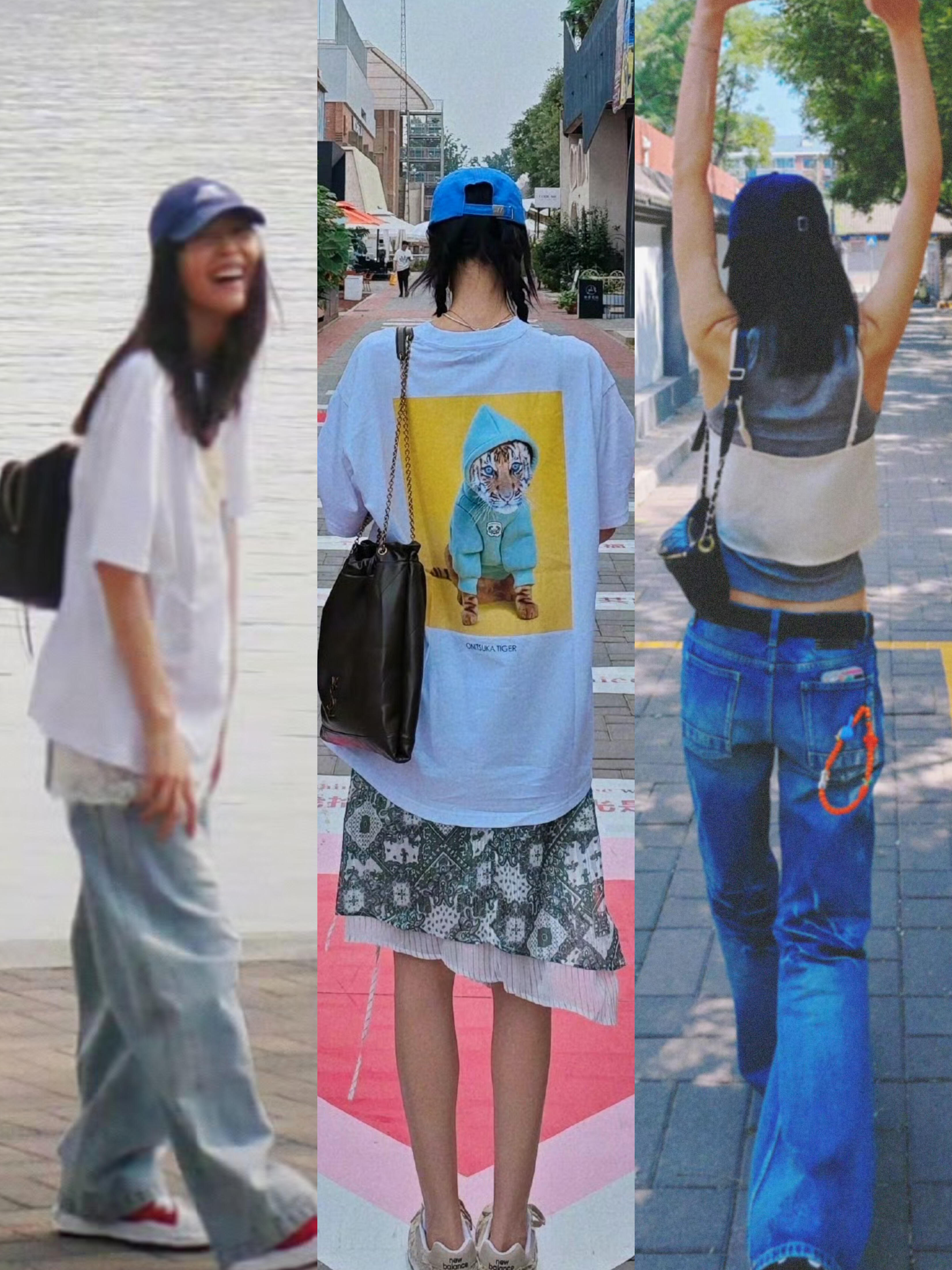 运动帽/棒球帽🧢王者刘雯私服穿搭～#穿搭技巧##刘雯黑色礼服亮相香奈儿大秀# ​
