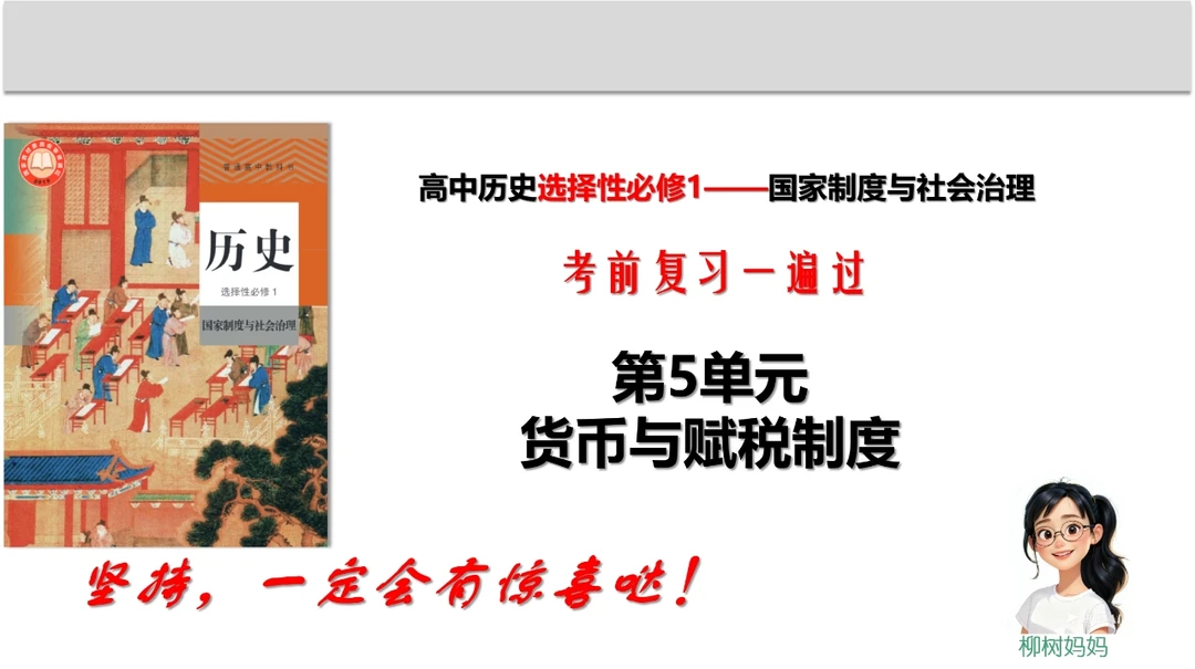 高中历史选修1第五单元要点一遍过