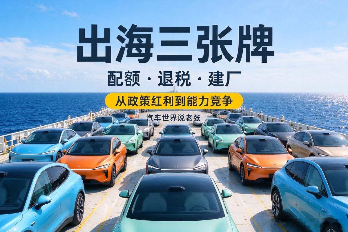 # 配额、退税、买船：中国车出海的三张牌，打法变了

先把昨晚发酵的一条动态说透。多家媒体报道，比亚迪执行副总裁李柯近期在比利时接受采访时证实：又订了10艘滚装船，LNG双燃料，单船8200到9200个车位，2027到2031年陆续交付；加上在跑的8艘，船队规模到18艘，全部到位一次能运约13万台车。据公开报 ​