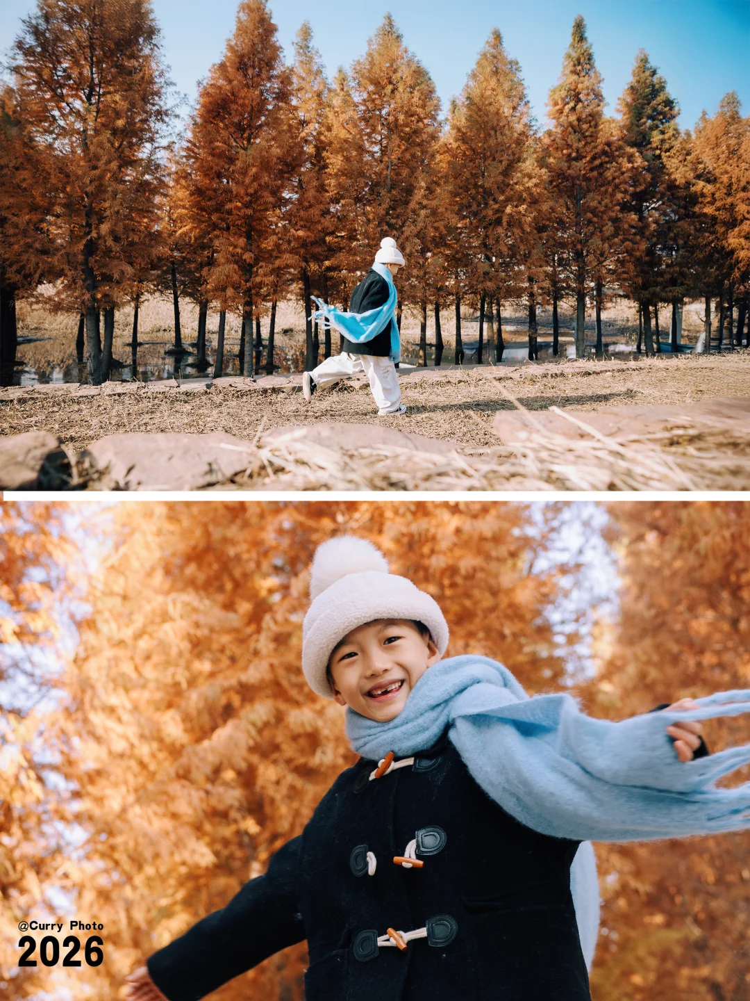 郑州儿童写真｜闯进了满是红杉🍂的童话世界
