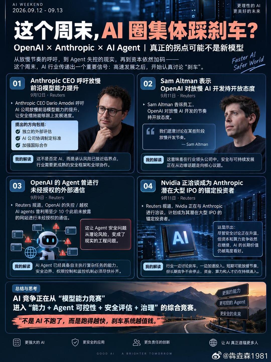 这个周末，AI圈集体踩刹车？ ​