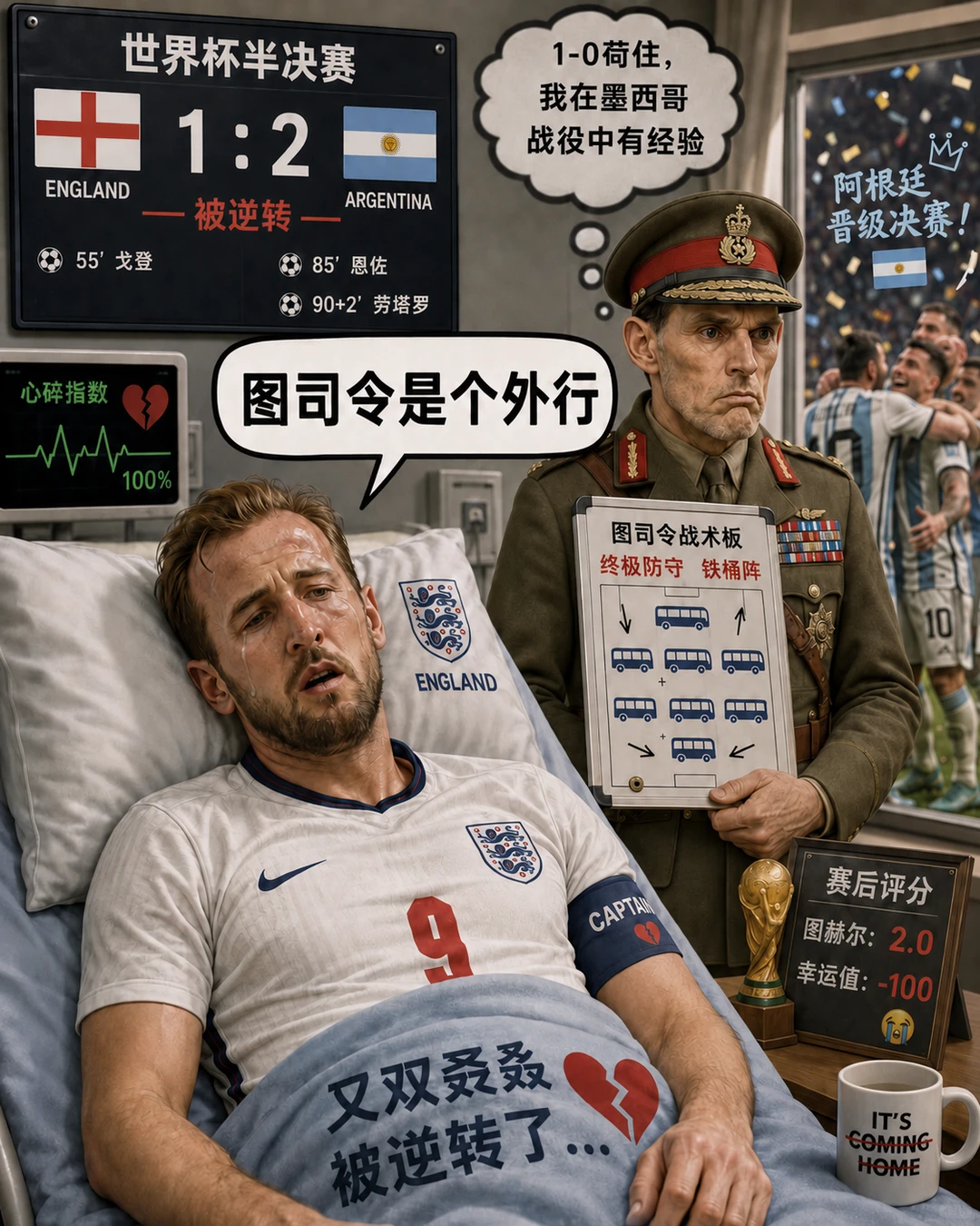 哈里凯恩：图司令他™是个外行