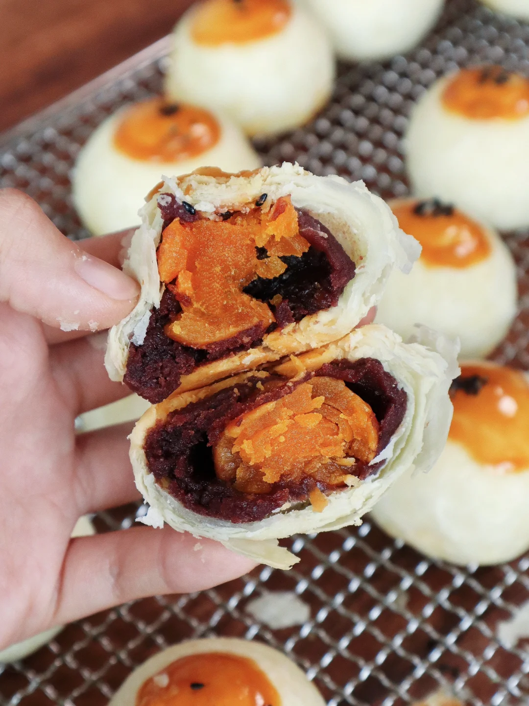 蛋黄酥｜不破酥不混酥｜保姆级教程告别翻车‼️