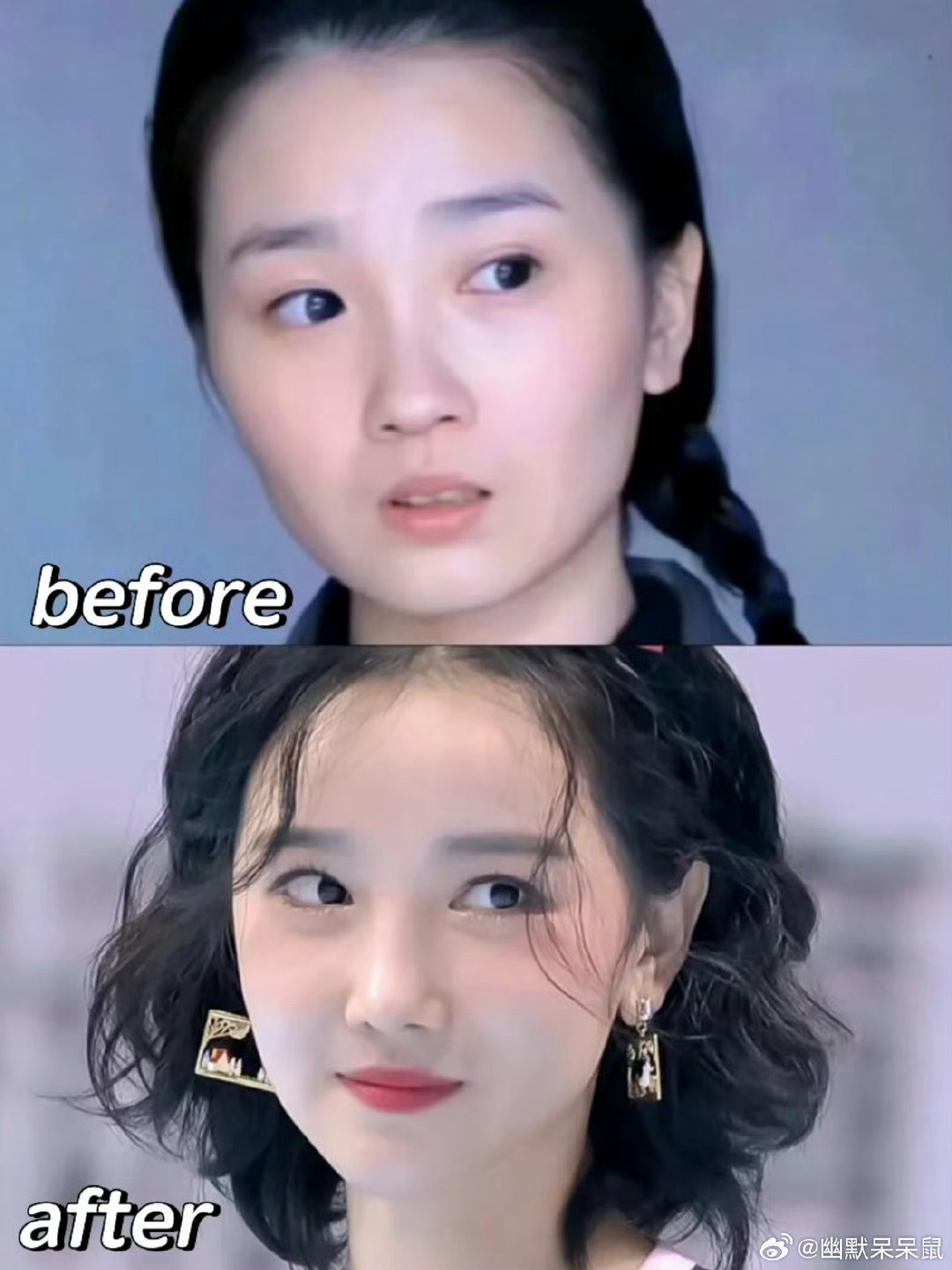 #陈小纭颜值变化时间线#陈小纭她就是不自信吧，她原生脸也挺好看的呀！有一大部分时间都是可爱甜妹型的脸，看起来特别小巧，现在年纪也到了很大的变化 ​