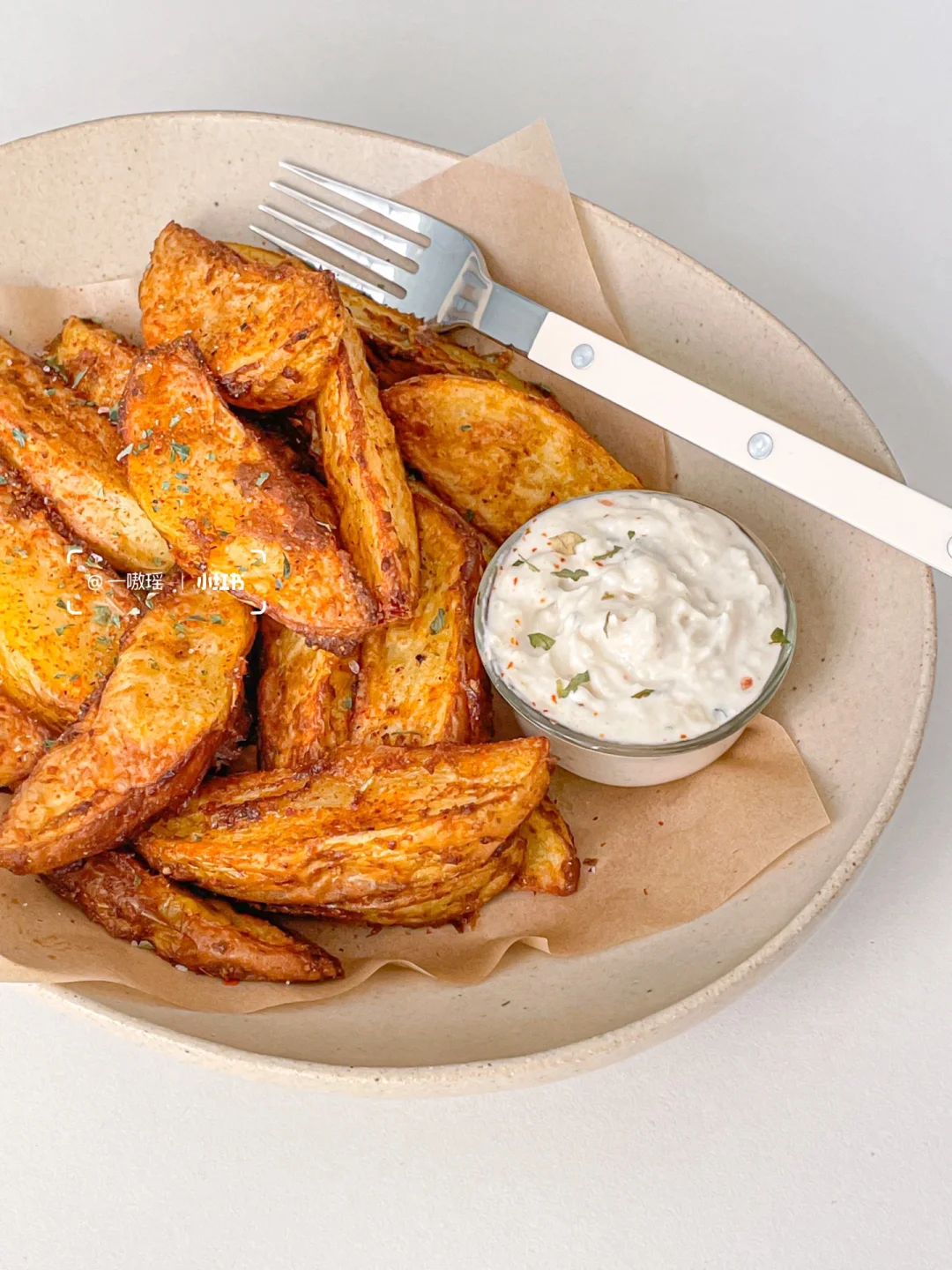 免油炸‼️蒜香脆脆薯角🥔外酥里糯 香香辣辣