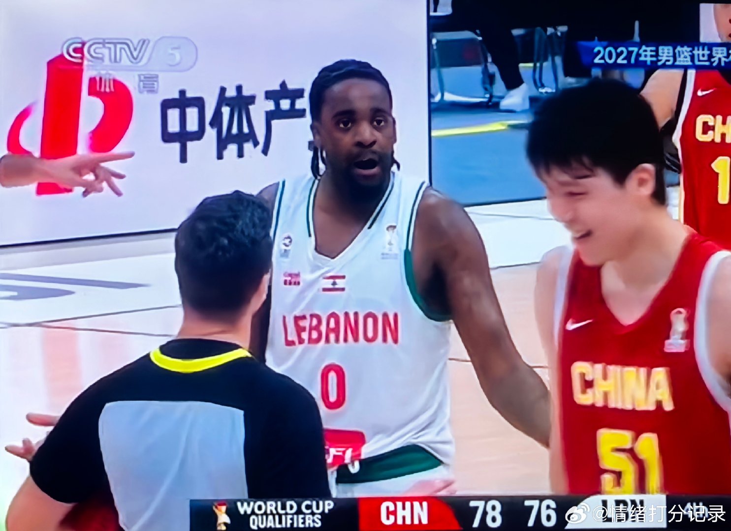 #中国男篮vs黎巴嫩男篮#我们也应该全场喊：“防守！” ​
