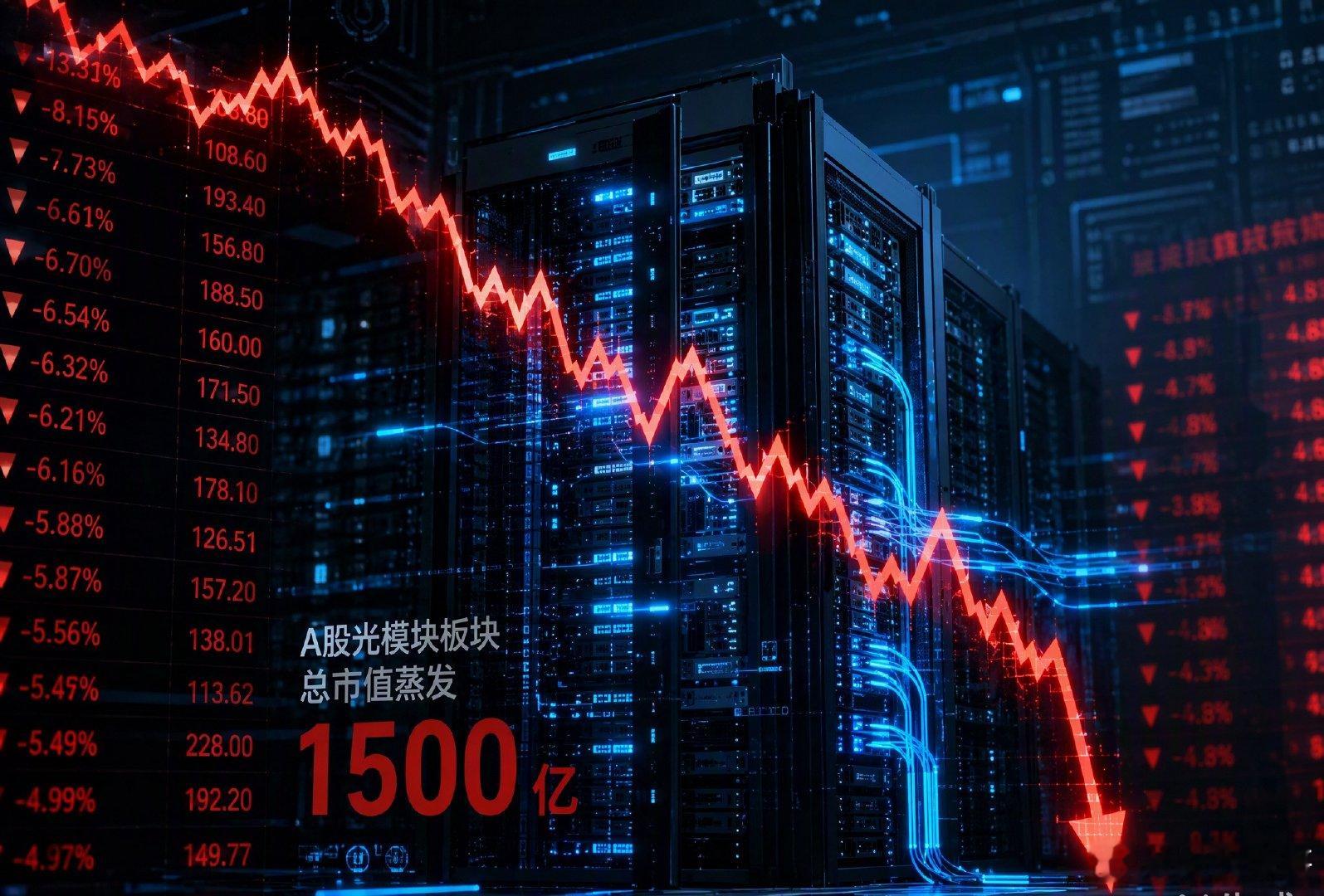 下午3点，一条消息弹出来，让市场从，易中天，的集体跳水里抬起头。

中际旭创、新易盛、天孚通信这三只光模块龙头，今天合计蒸发了1500多亿市值。很多人被CPO技术路线的论文吓到了，觉得传统插拔式光模块要被英伟达和SK海力士的新架构彻底颠覆。

但这指向了我们多次讨论的那层硬逻辑。市场怕的不是技 ​
