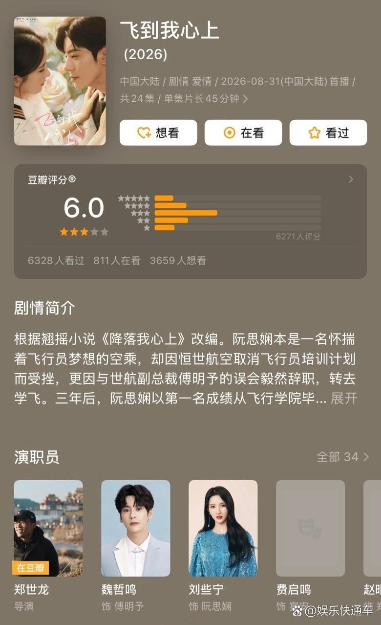 🔥9月热播剧豆瓣开分，大家觉得高了还是低了？
1、《兰香如故》刘学义、谭松韵
豆瓣开分：7.5
2、《冬城猎凶》王阳、万茜
豆瓣开分：7.1
3、《生逢其时》王子奇、关晓彤
豆瓣开分：6.2
4、《飞到我心上》刘些宁、魏哲鸣
豆瓣开分：6.0
5、《一瓯春》许凯、周也
豆瓣开分：5.4 ​