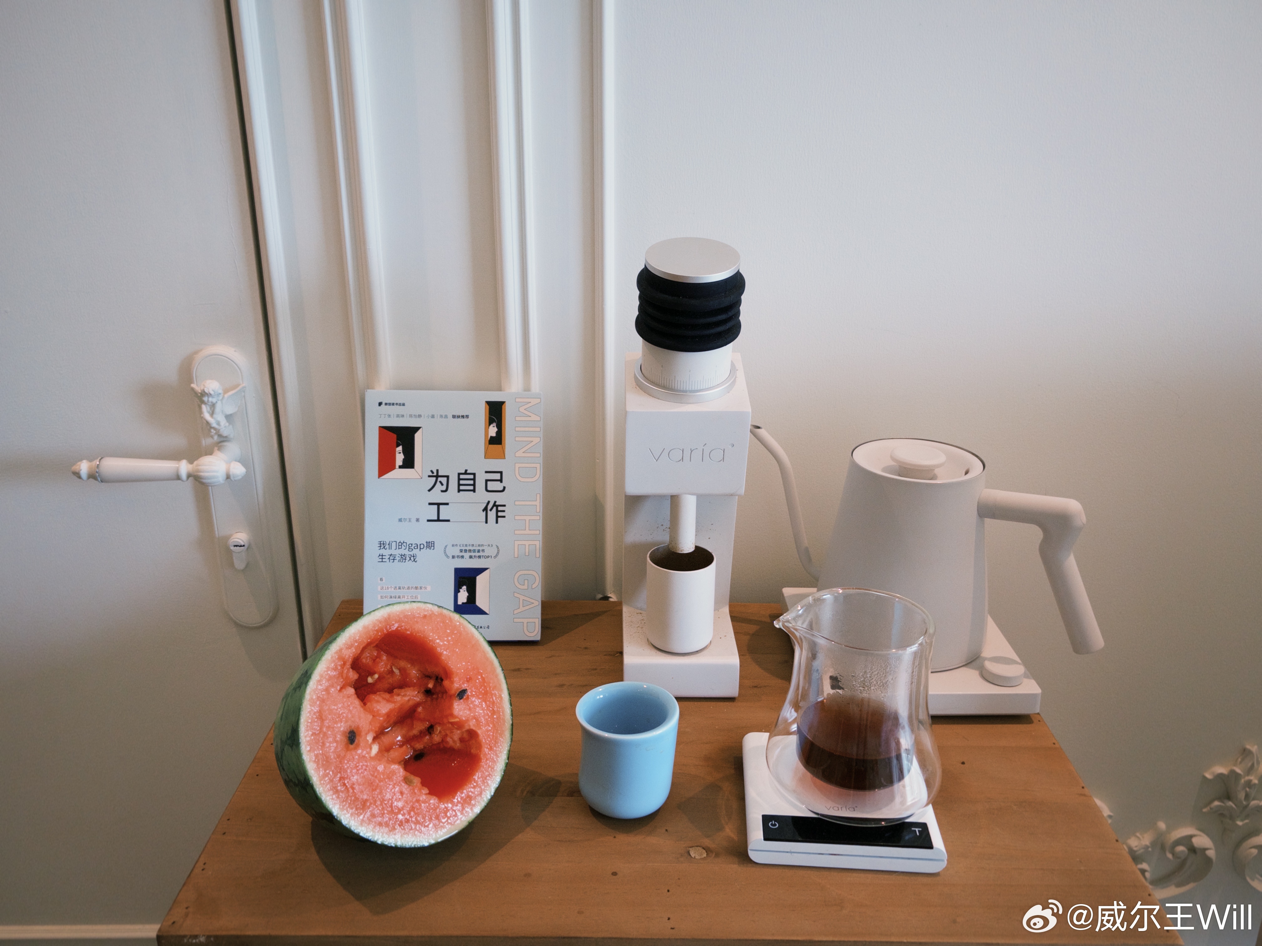 西瓜很甜，但是没有陈老师送的哥伦比亚名庄园瑰夏甜🍉 [超话]​​​