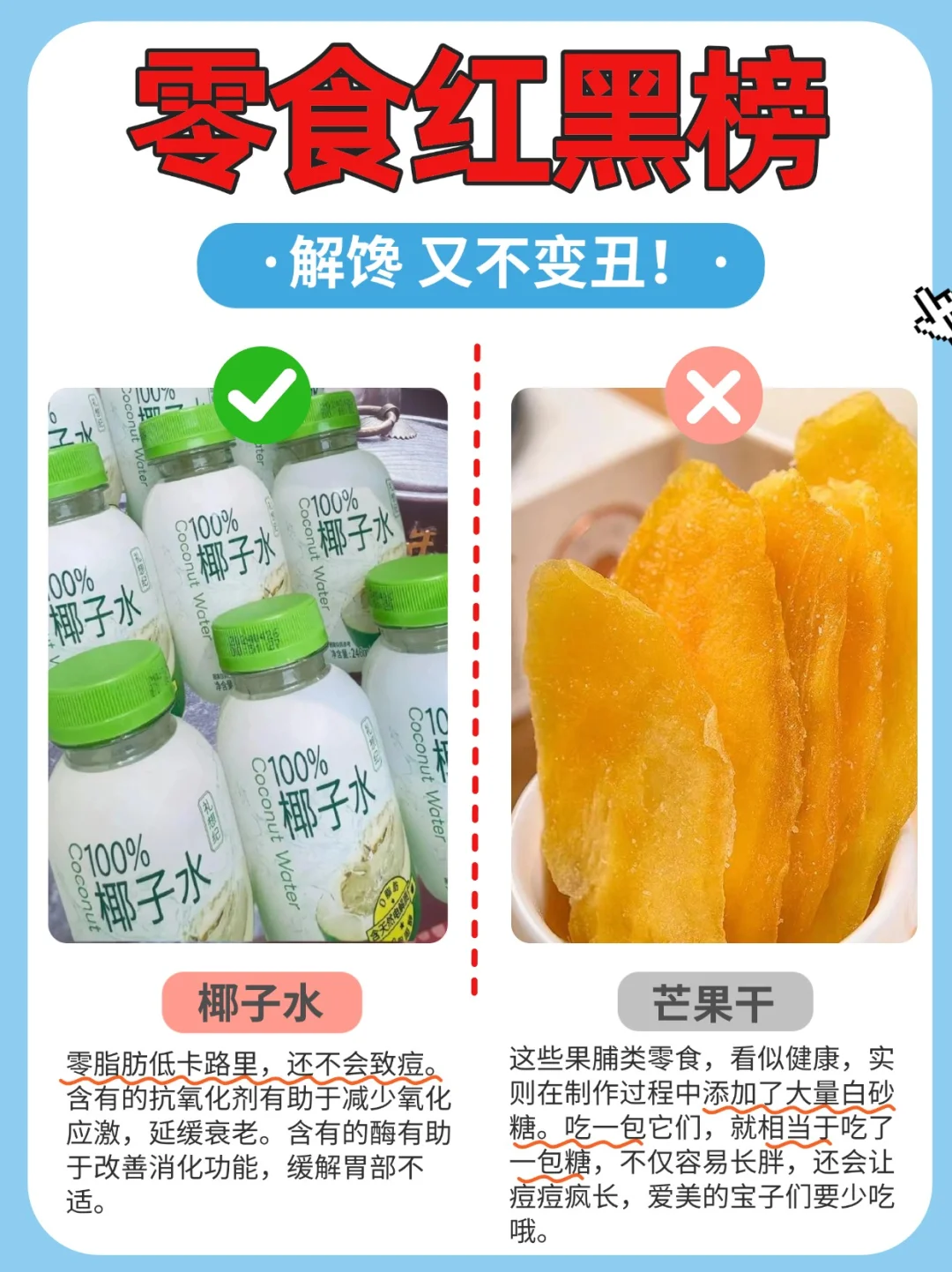 零食红黑榜！解馋又不长胖！