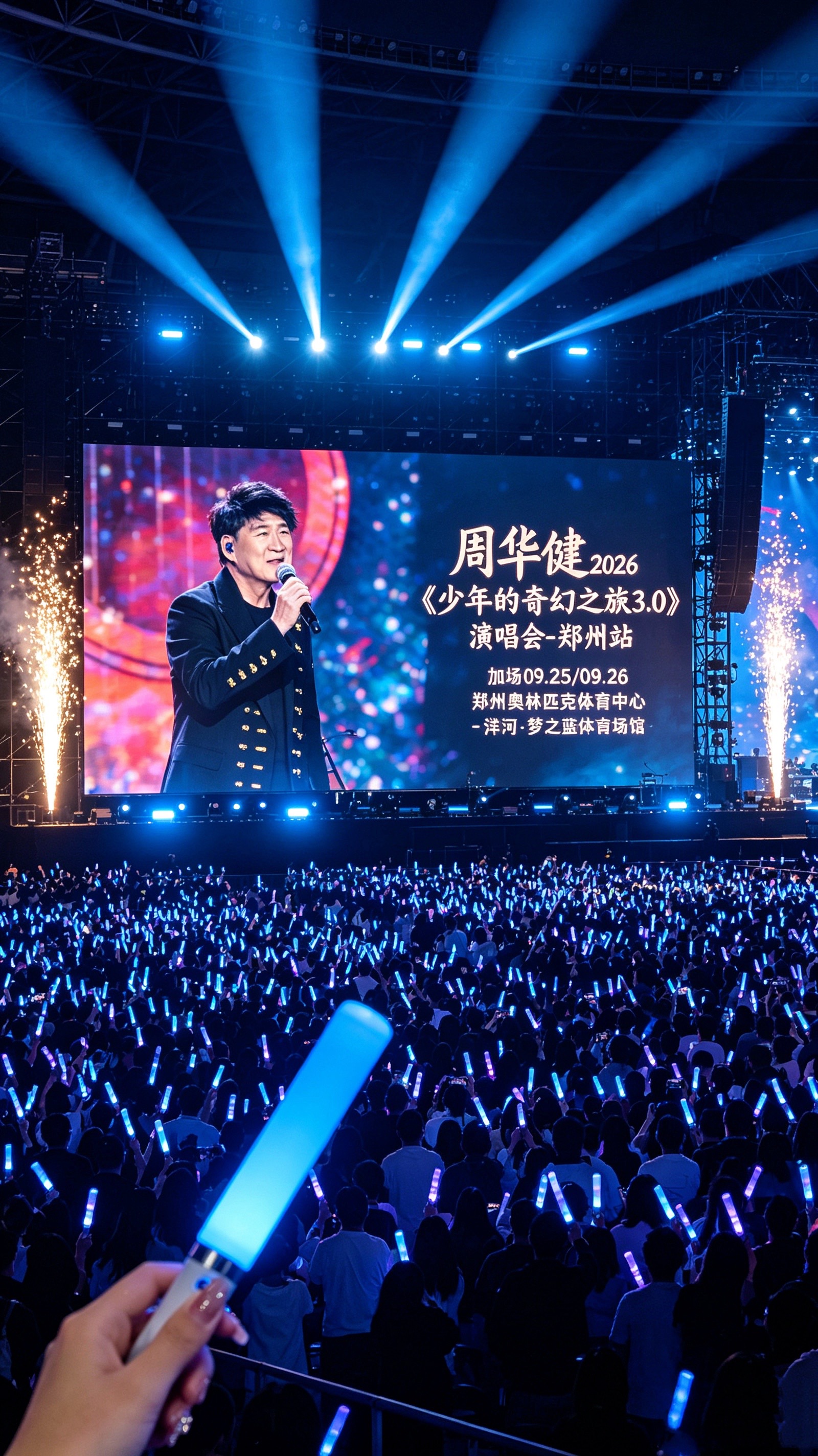 谁的青春里没有一首周华健？🎤
《朋友》《刀剑如梦》《花心》《风雨无阻》...
每一首都是刻在DNA里的旋律
9月25-26日，郑州奥体中心·洋河梦之蓝体育馆
连唱两晚，带你重回那个有歌有梦的少年时代