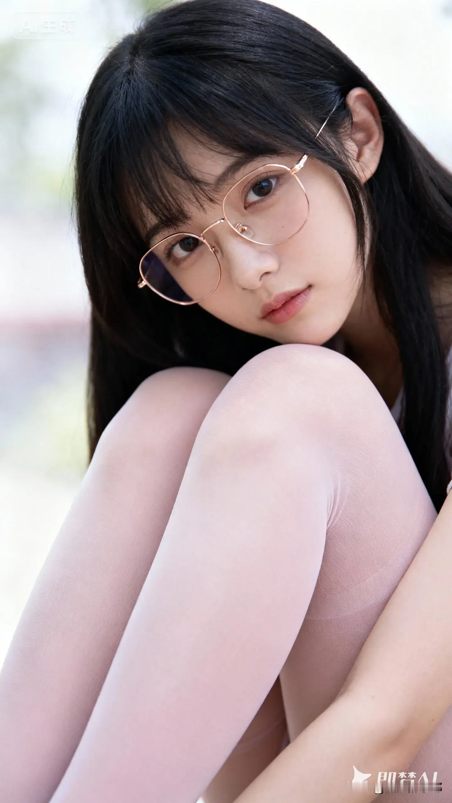 甜美少女可爱极了