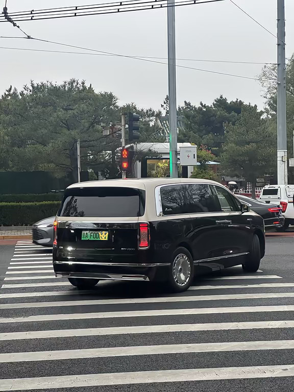 第一次现场见到后轮转向