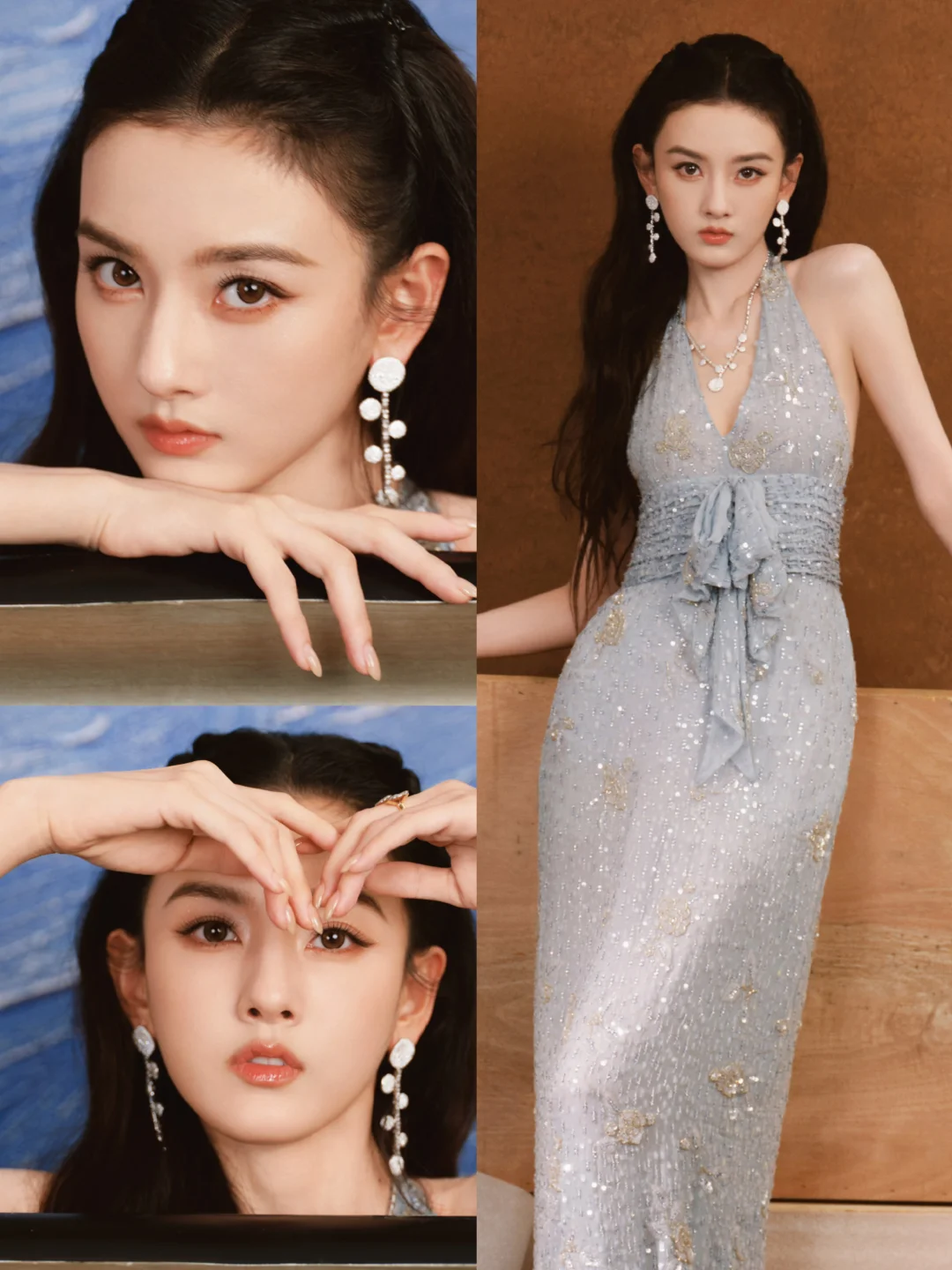 宋祖儿活动✨身着Valentino璀璨的蓝色礼服
