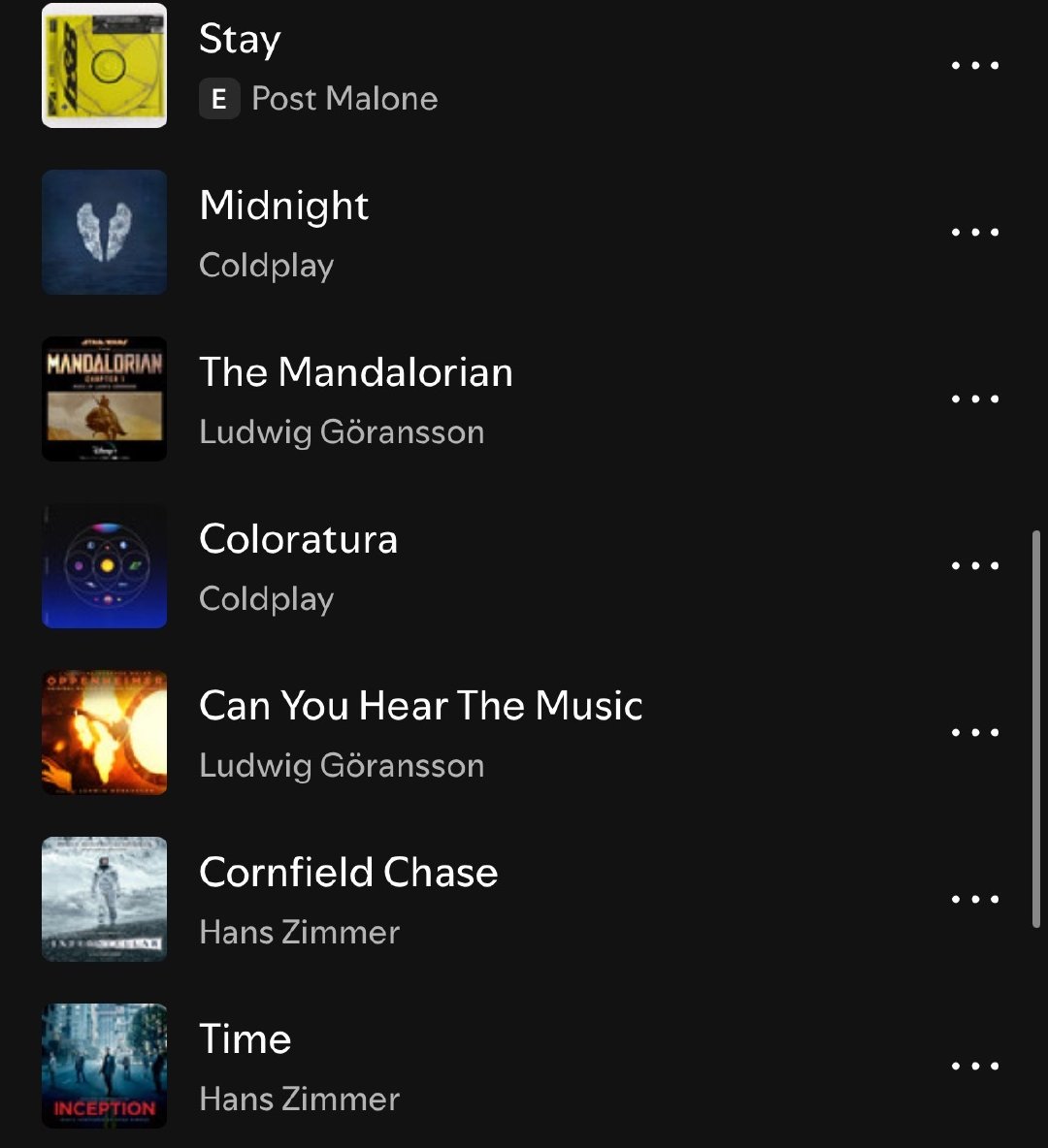 #林俊杰[超话]#  老林在ig分享了一个自己创建spotify听歌清单～ ​