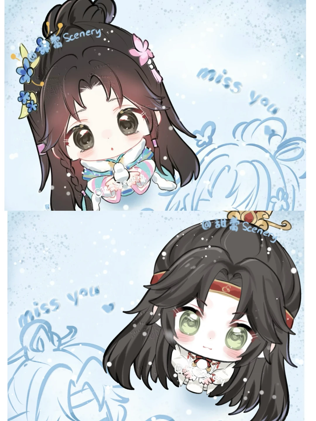 红楼梦宝黛X月爱丽丝 小雪地头像来啦！右滑~
蕾粉可做头像 可许愿可接稿
#超自