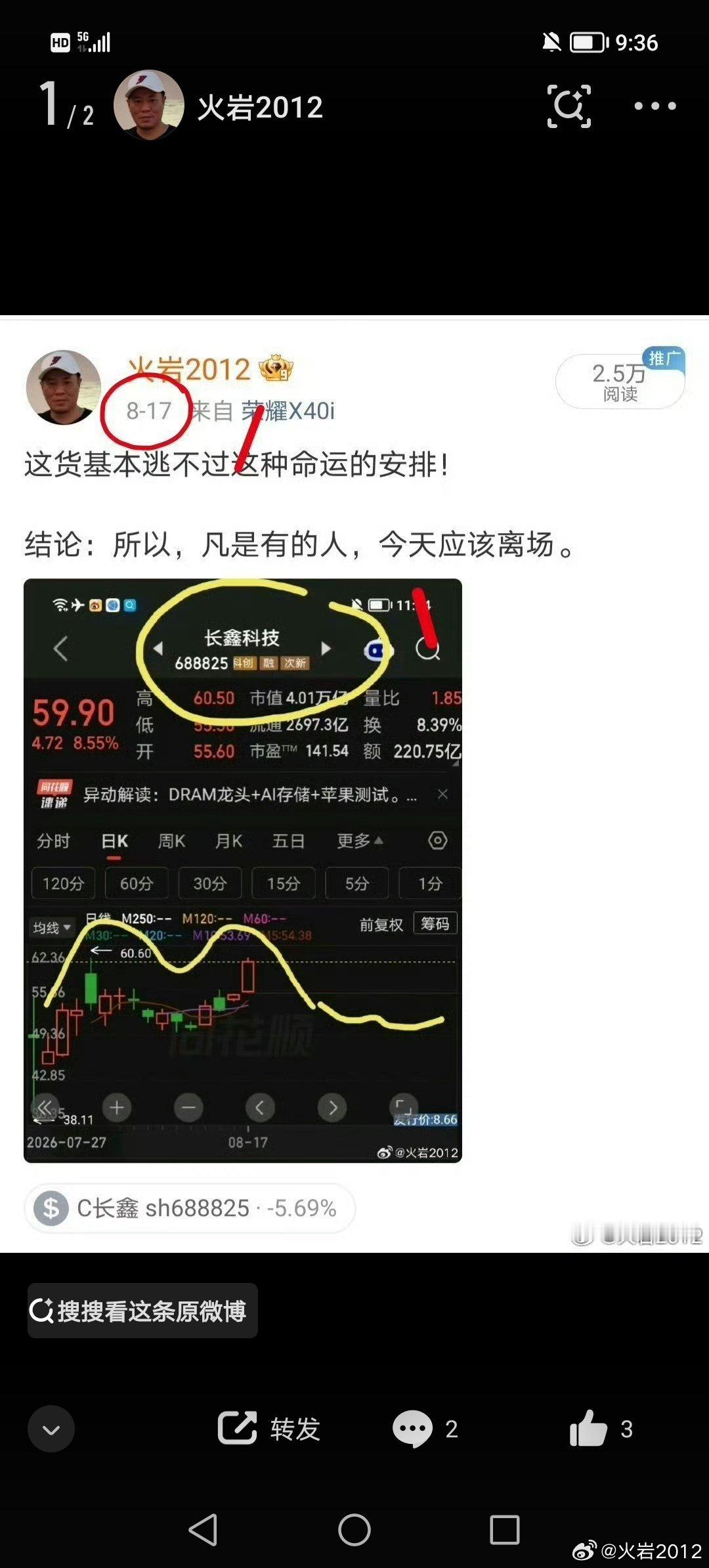 长鑫科技始终走不出我画的图[挤眼] ​