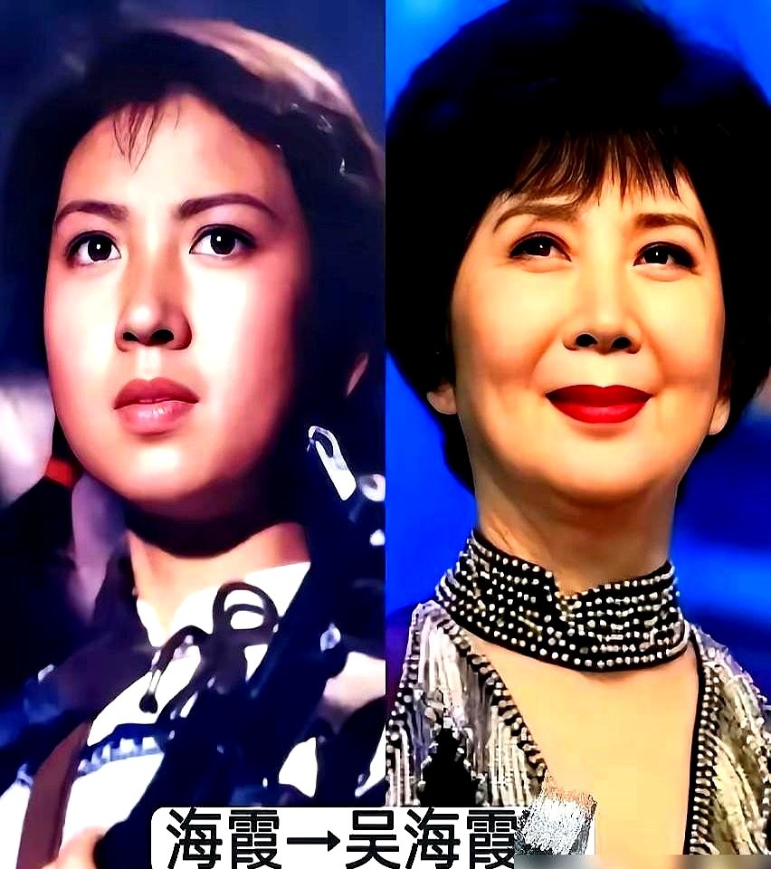 以前的演员，不靠磨皮，不靠滤镜，骨子里就有股狠劲。

吴海燕冲上礁石，海风吹得头发粘在脸上，眼神比手里的枪还硬。秦怡演芳林嫂，衣服旧得发白，一个递情报的动作，利索得像刀子。

那时候选角，不看脸小不小，就看你骨子里那股“气”对不对。洪学敏演阿妹，黑瘦黑瘦的，嗓子都劈了，那才是角色该有的样。

现在满