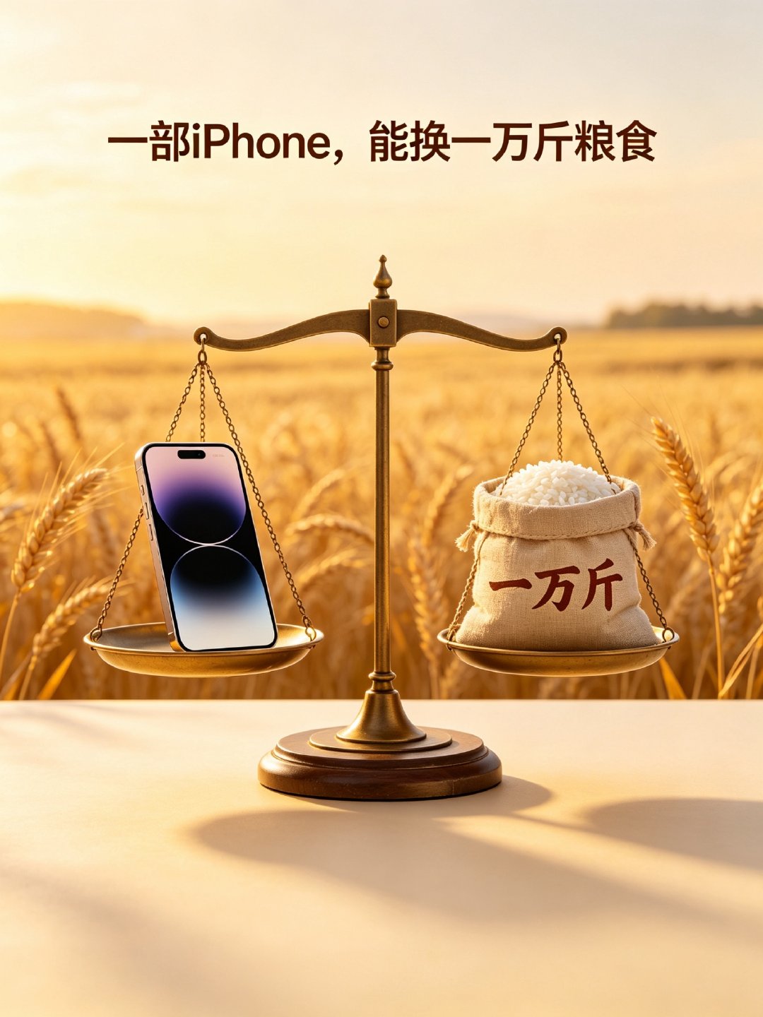 这是好事啊，乍一看手机真贵，换个角度想，我们的刚需粮食，价格很亲民了。另外看了看热搜的评论区，看到大家都挺讨厌这种对比，我就放心了…
#iPhone18换一万斤粮食# ​