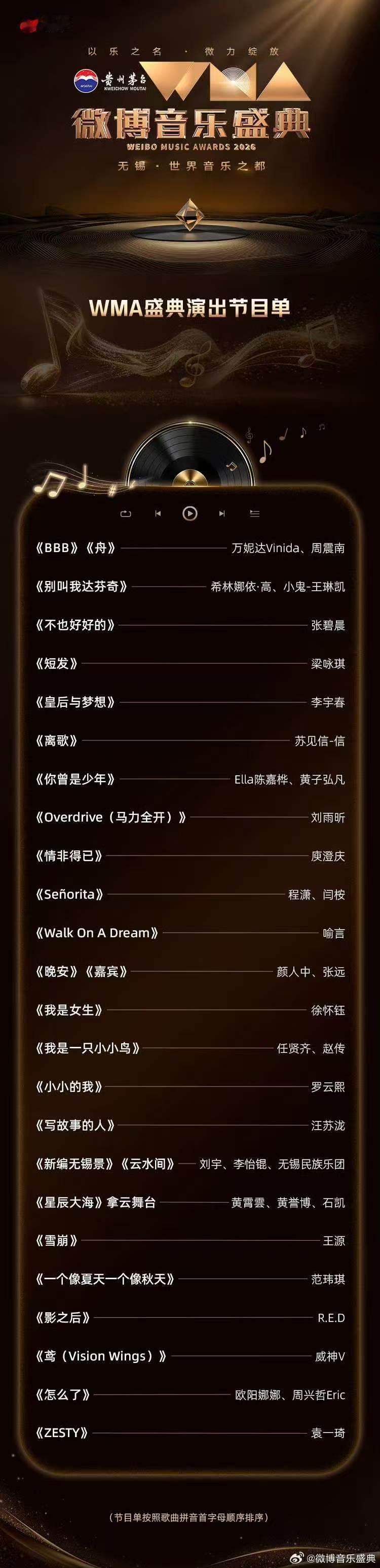 看了节目单，又没有我们十个勤天的表演舞台[黑线][黑线][黑线] ​