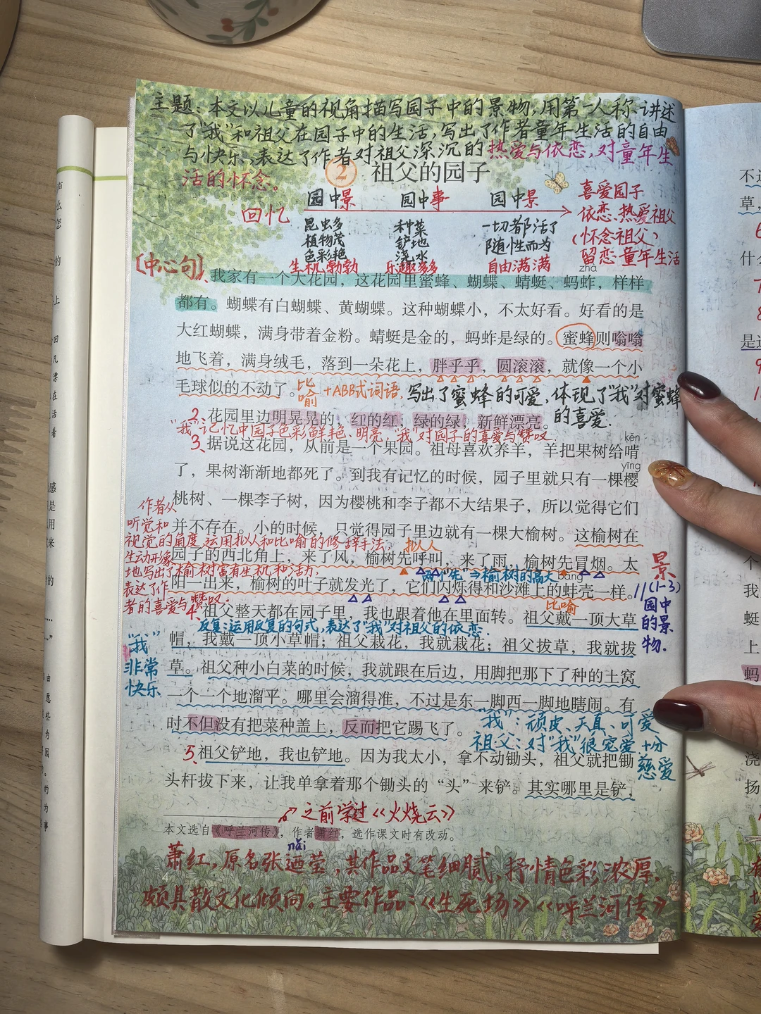 五下语文备课2《祖父的园子》
