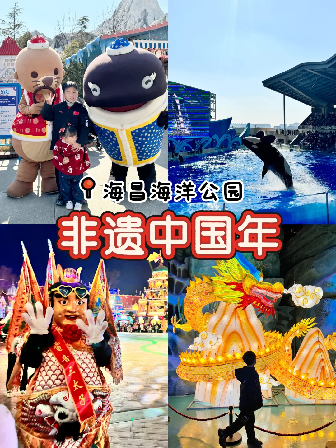 在上海海昌海洋公园🐉✨过非遗中国年🧨🎉🐠