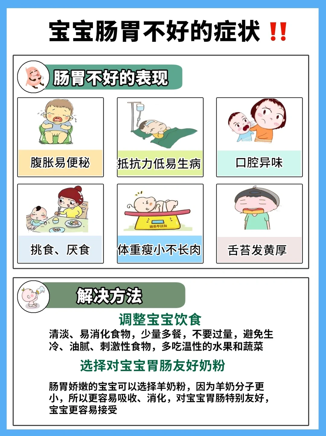 👶宝宝肠胃不好怎么办❓这2个方法很重要❗️