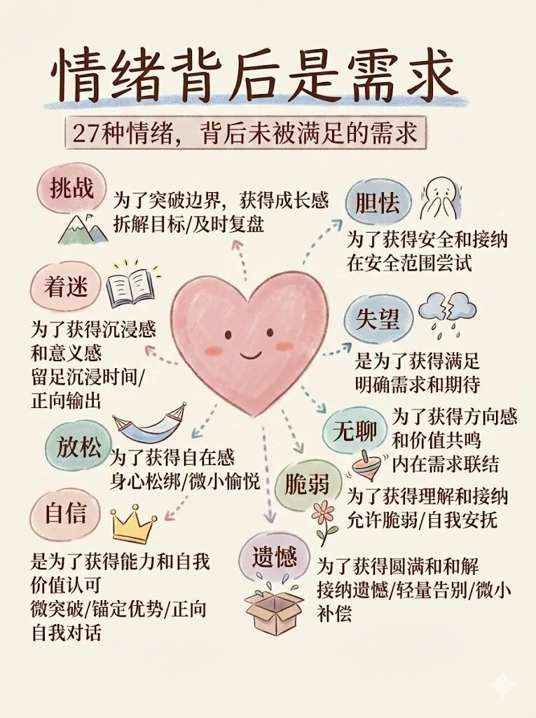 27种情绪，背后未被满足的需求