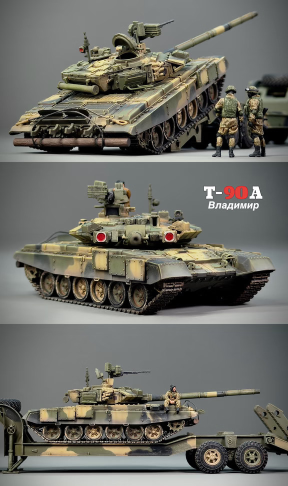 “红眼萌妹”T-90A主战坦克 1/72模型