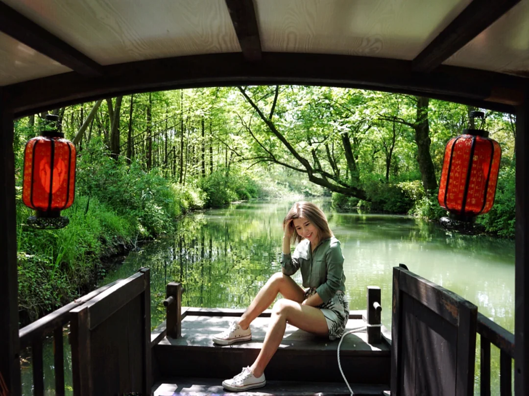 杭州旅游|西溪湿地悦榕庄banyan tree泛舟乌篷船下午茶