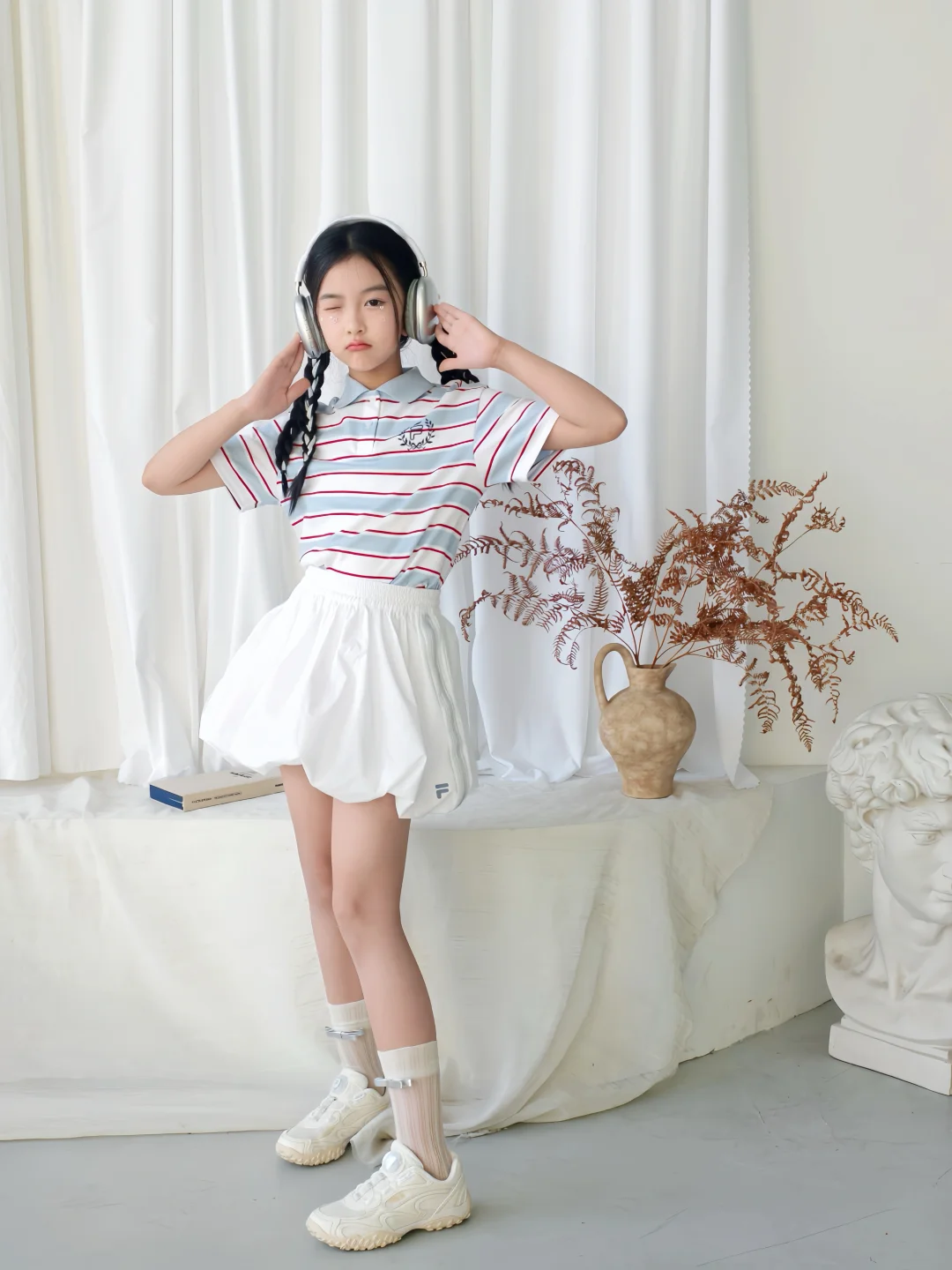 🍃 蓝白运动芭蕾风FILAKIDS这套穿搭我能穿