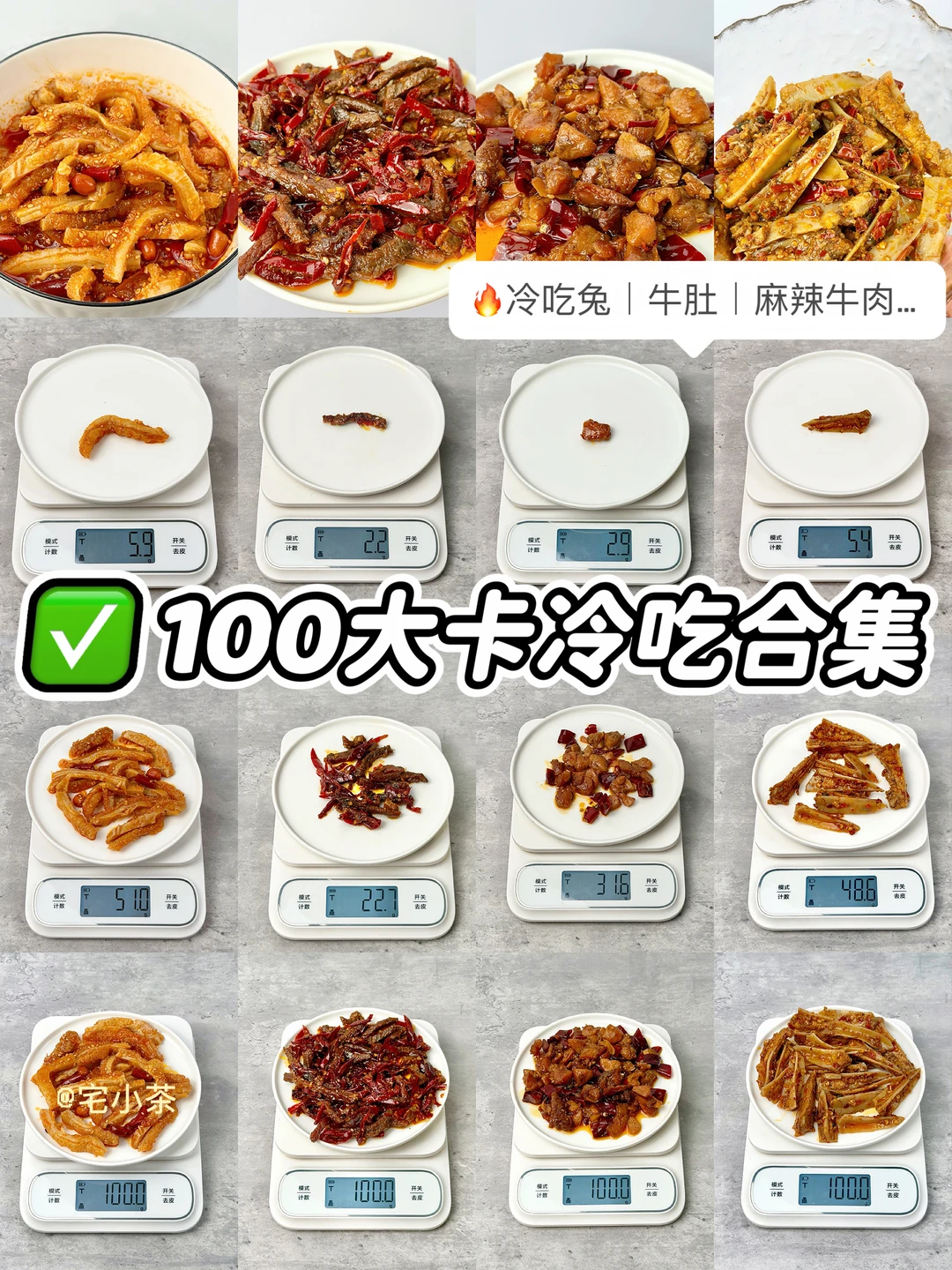 100大卡冷吃测评🔥麻辣牛肉、冷吃兔…