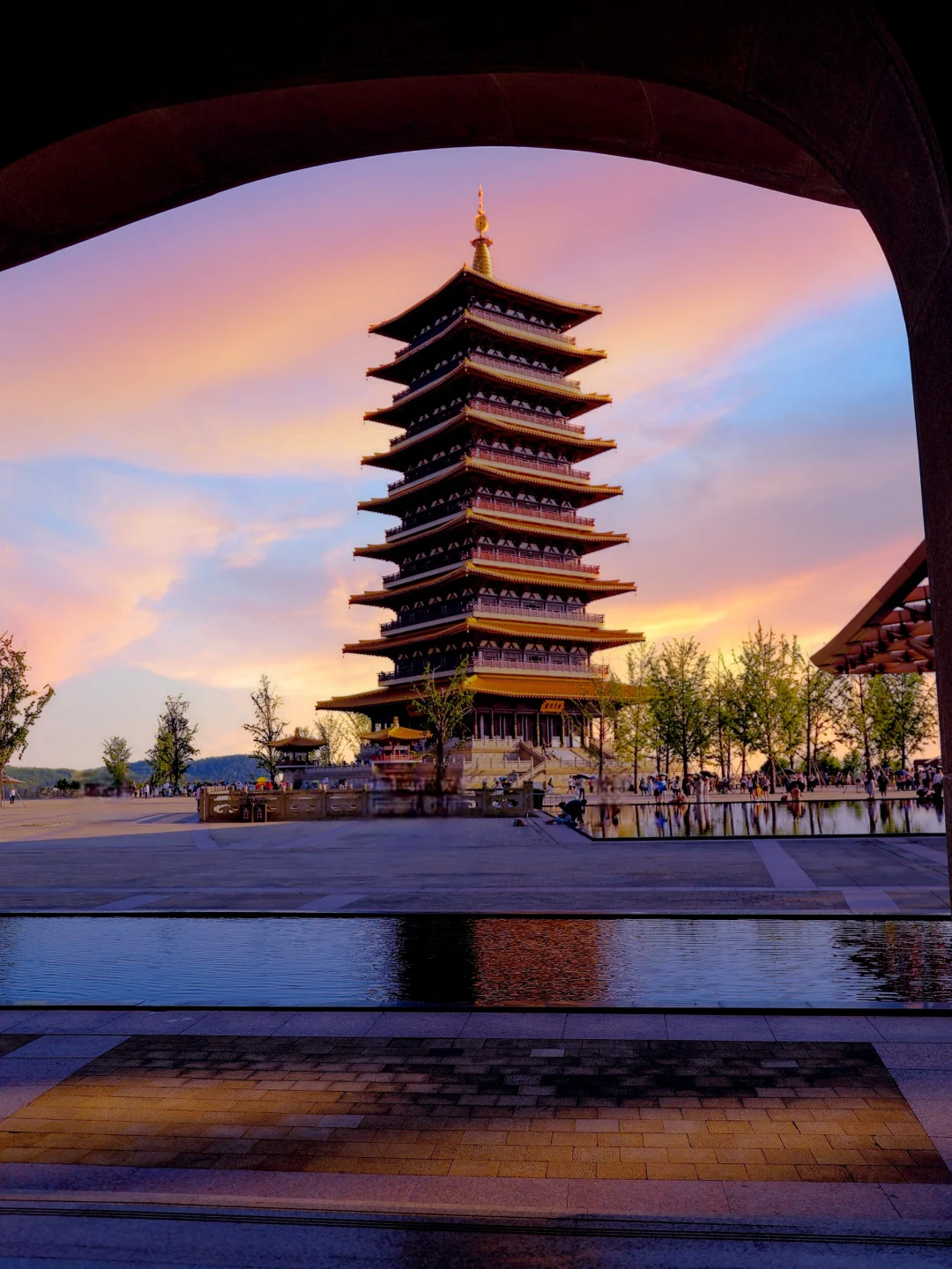 以为玄武湖够美了，直到看了牛首山佛顶落日