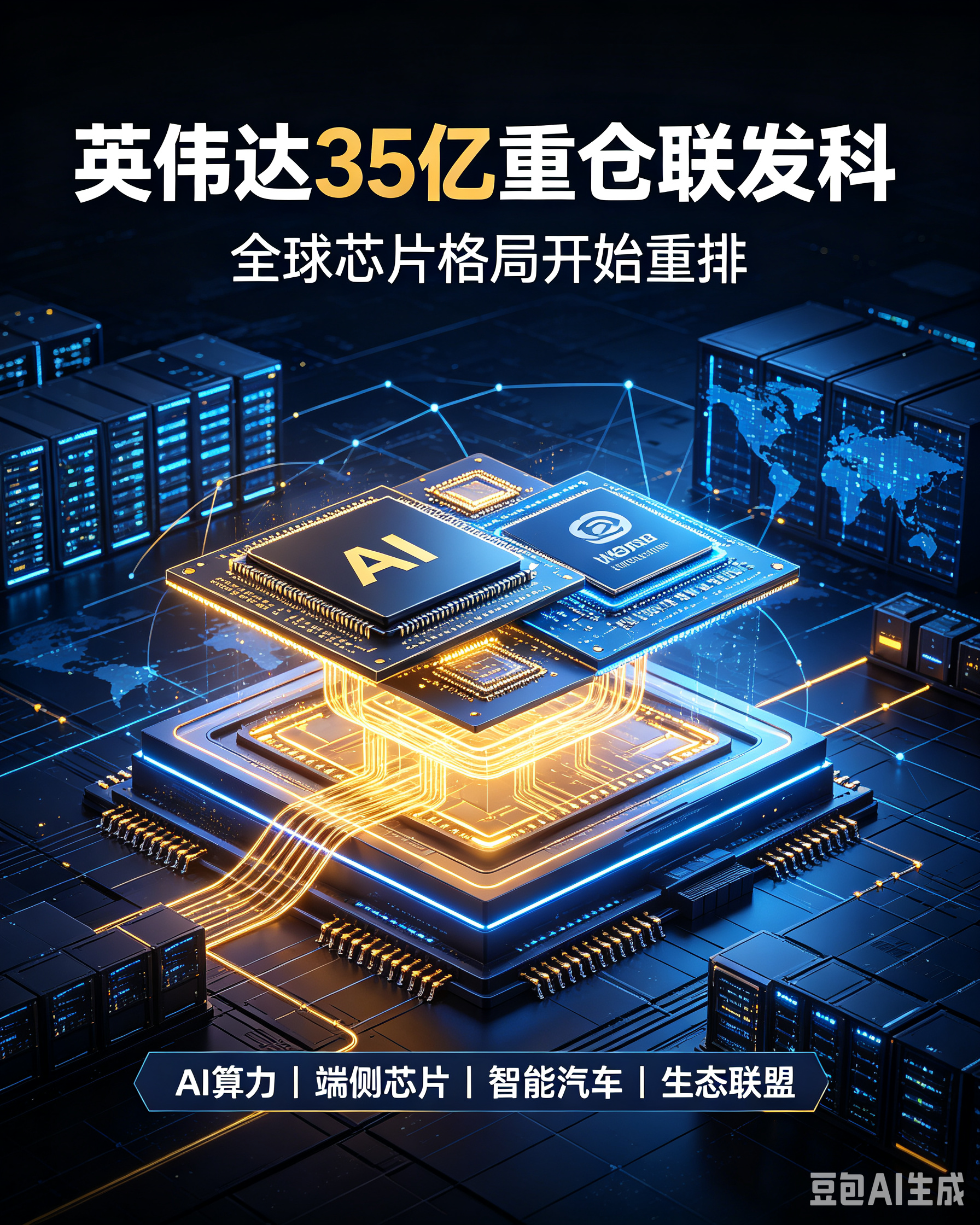 豪掷35亿美元！英伟达重仓联发科，全球芯片格局彻底改写
一笔235亿的重磅投资，直接搅动全球AI芯片棋局。英伟达掏出35亿美元认购联发科可转债，这也是英伟达在美国境外规模最大的一笔战略投资，这场强强联手，绝非简单的资金往来，而是AI生态话语权的新一轮博弈。
过去英伟达凭借GPU硬件称霸AI算力市场，