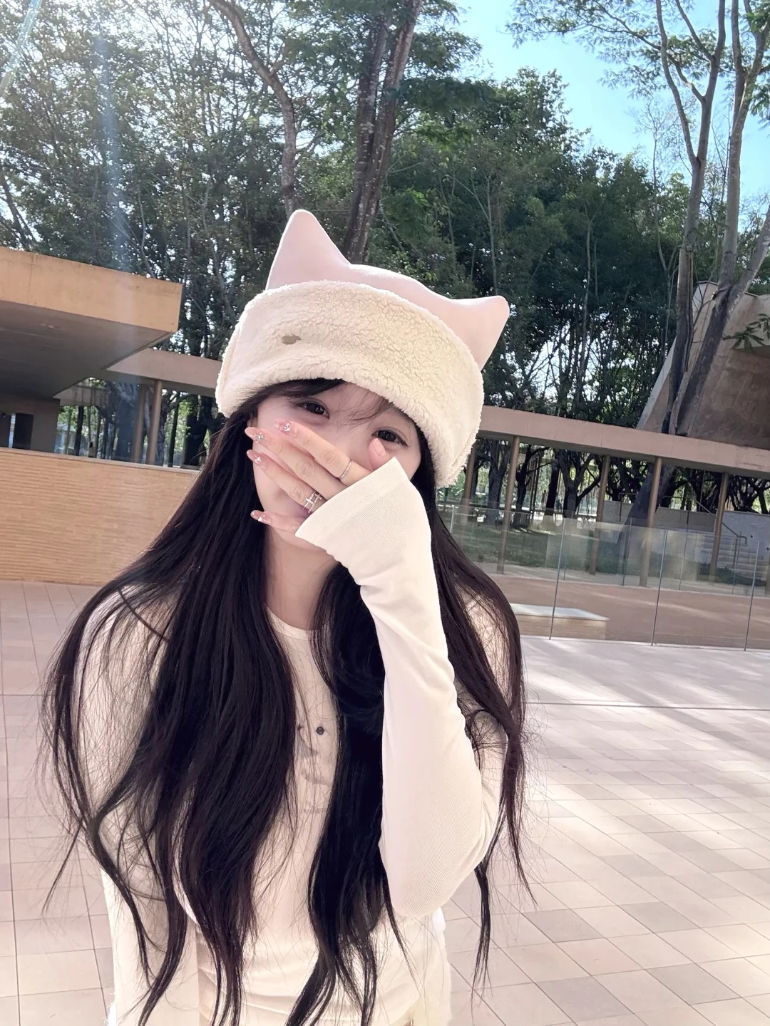 啊啊啊这个保暖帽子也太萌咯！！！