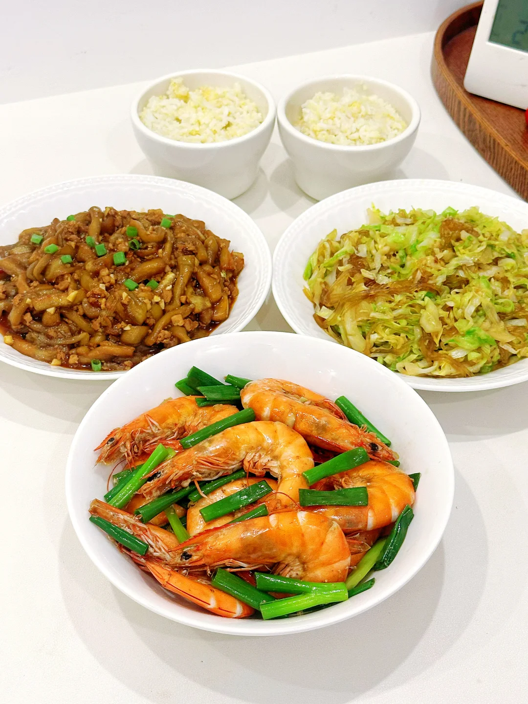 在家吃干净清爽的晚餐🍚新学了肉末茄子做法