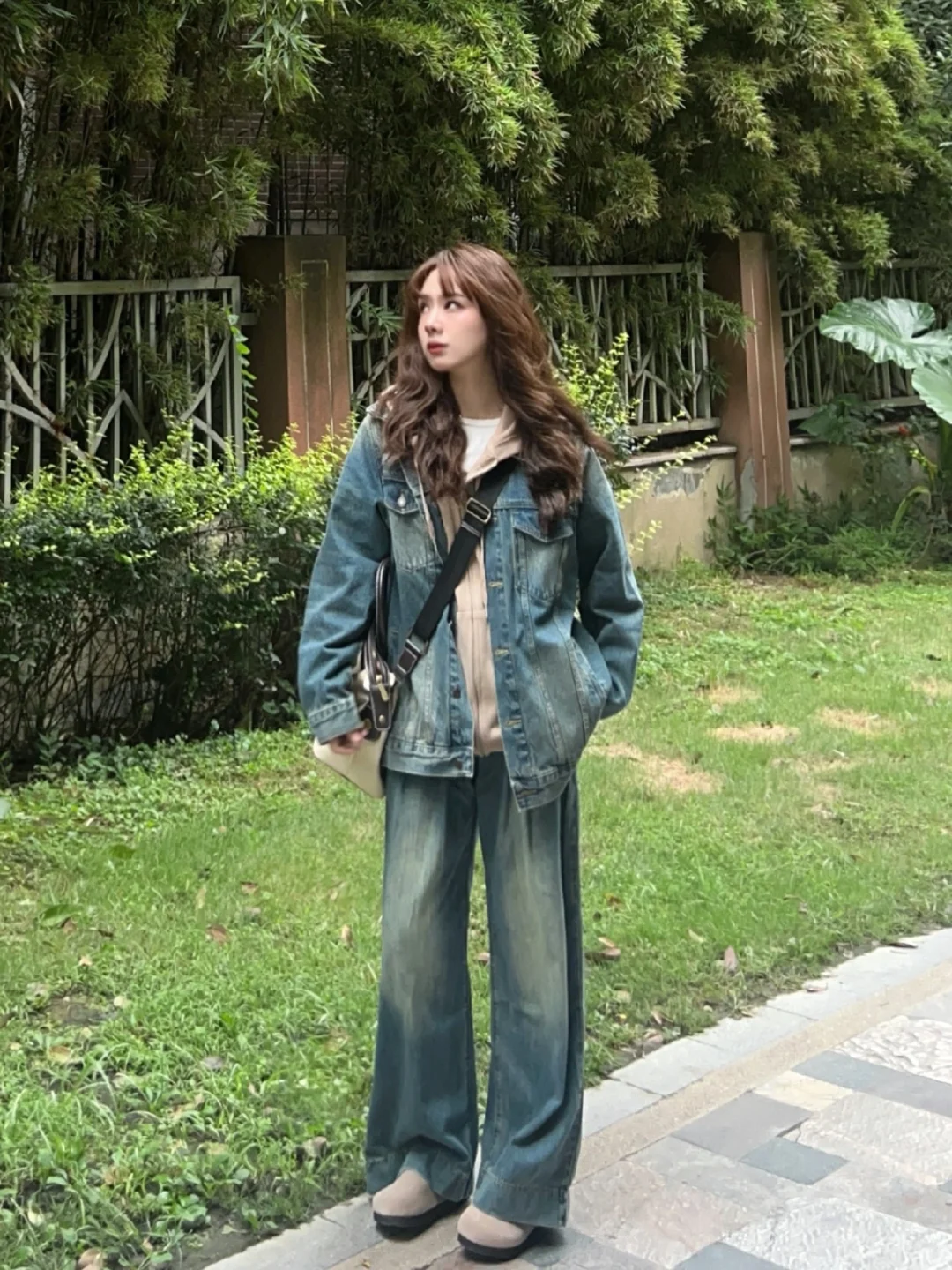🍂低饱和度入秋不露腿~牛仔外套尊嘟好帅！