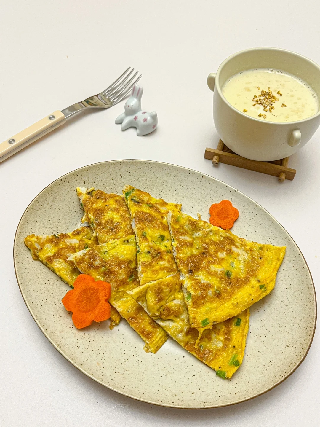 今日份早餐 | 🍳银鱼煎蛋✖️桂花豆浆