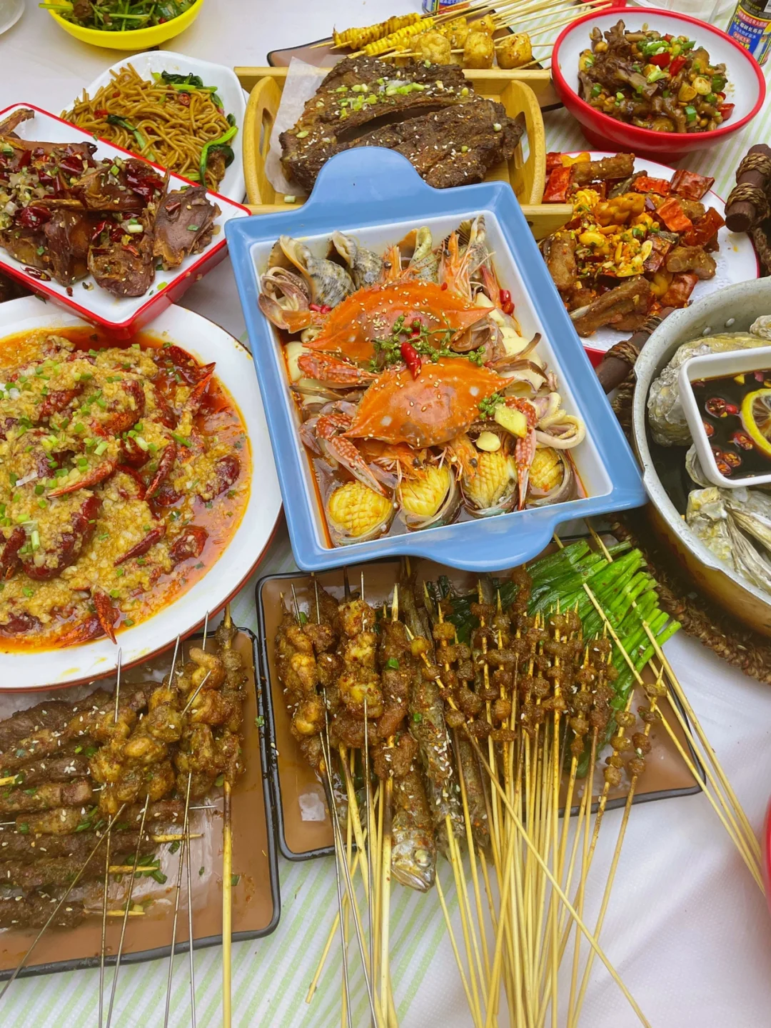 天呐！这家烧烤店的捞汁小海鲜居然这么好吃！