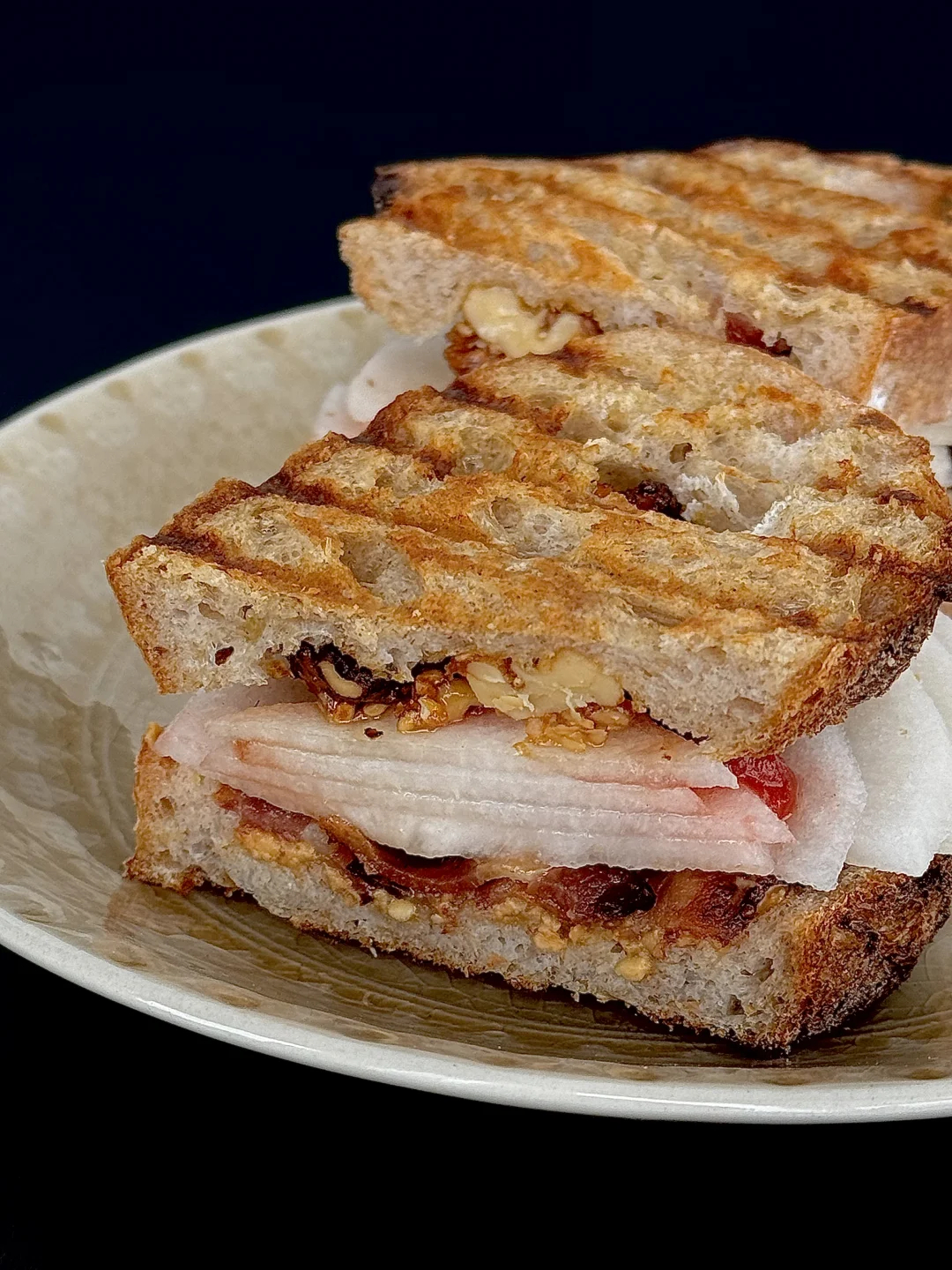 我的comfort food🥪超绝搭配🥓秋月梨一口脆
