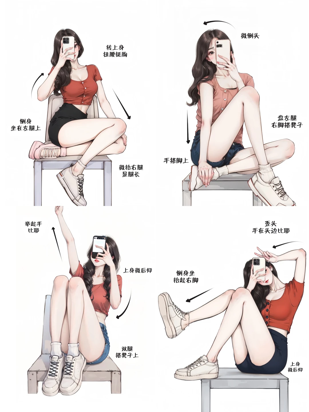 禁欲系｜对镜拍｜反差感｜不露脸辣妹身材照🔥