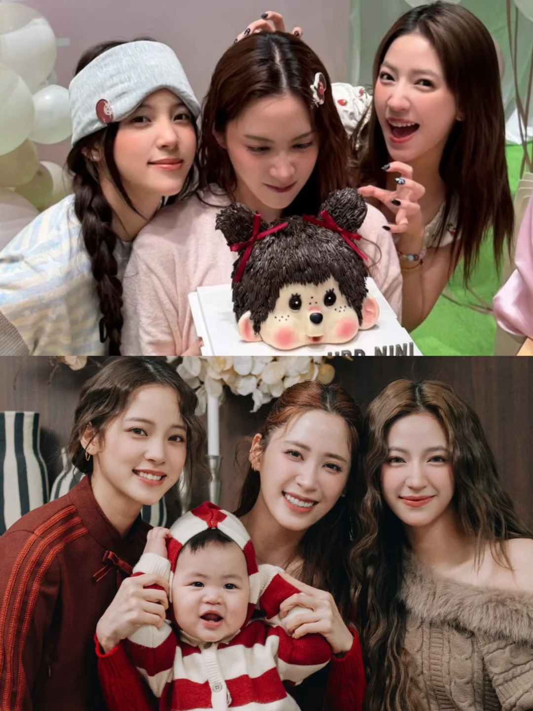 欧阳妮妮30岁了❗太羡慕三姐妹的幸福！